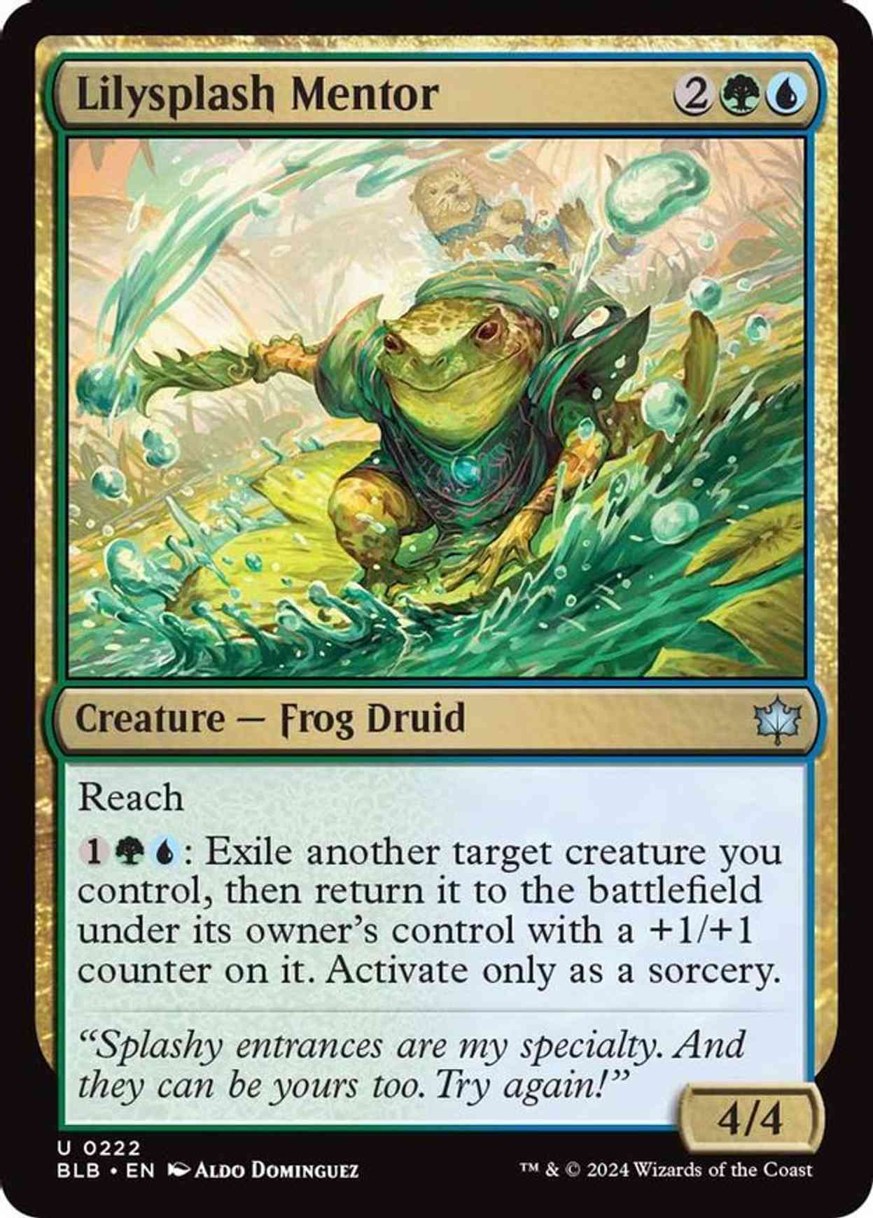 Lilysplash Mentor magic card front