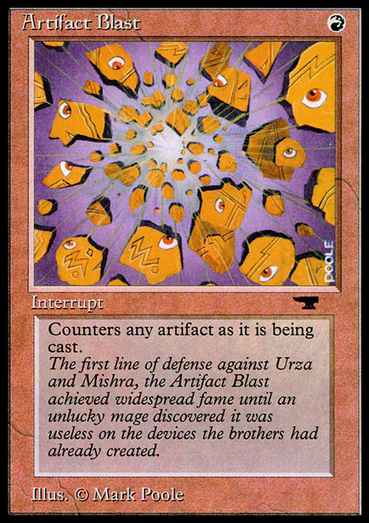 Artifact Blast magic card front