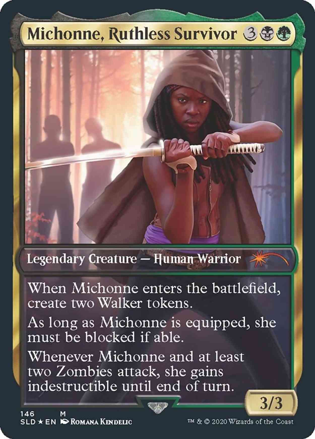 Michonne, Ruthless Survivor magic card front