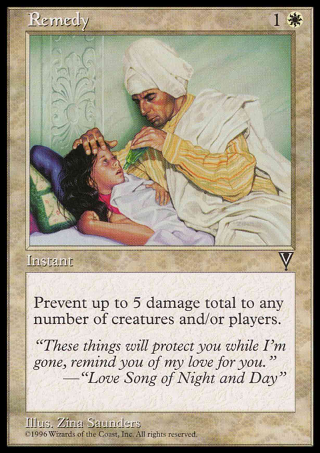 Remedy magic card front