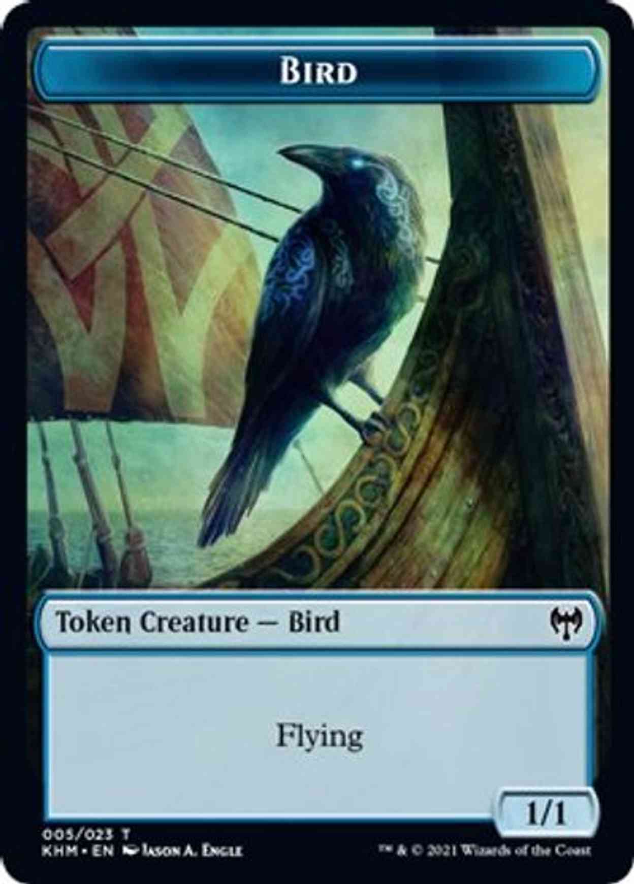 Bird (005) // Soldier Double-sided Token magic card front