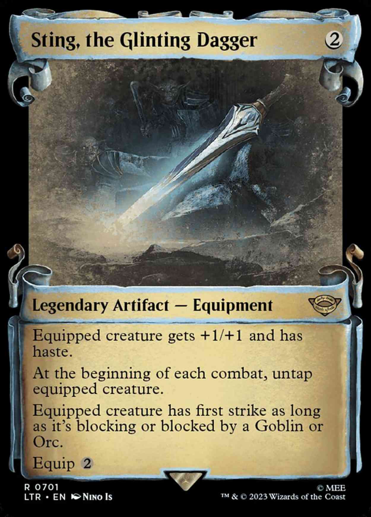 Sting, the Glinting Dagger (Showcase Scrolls) magic card front