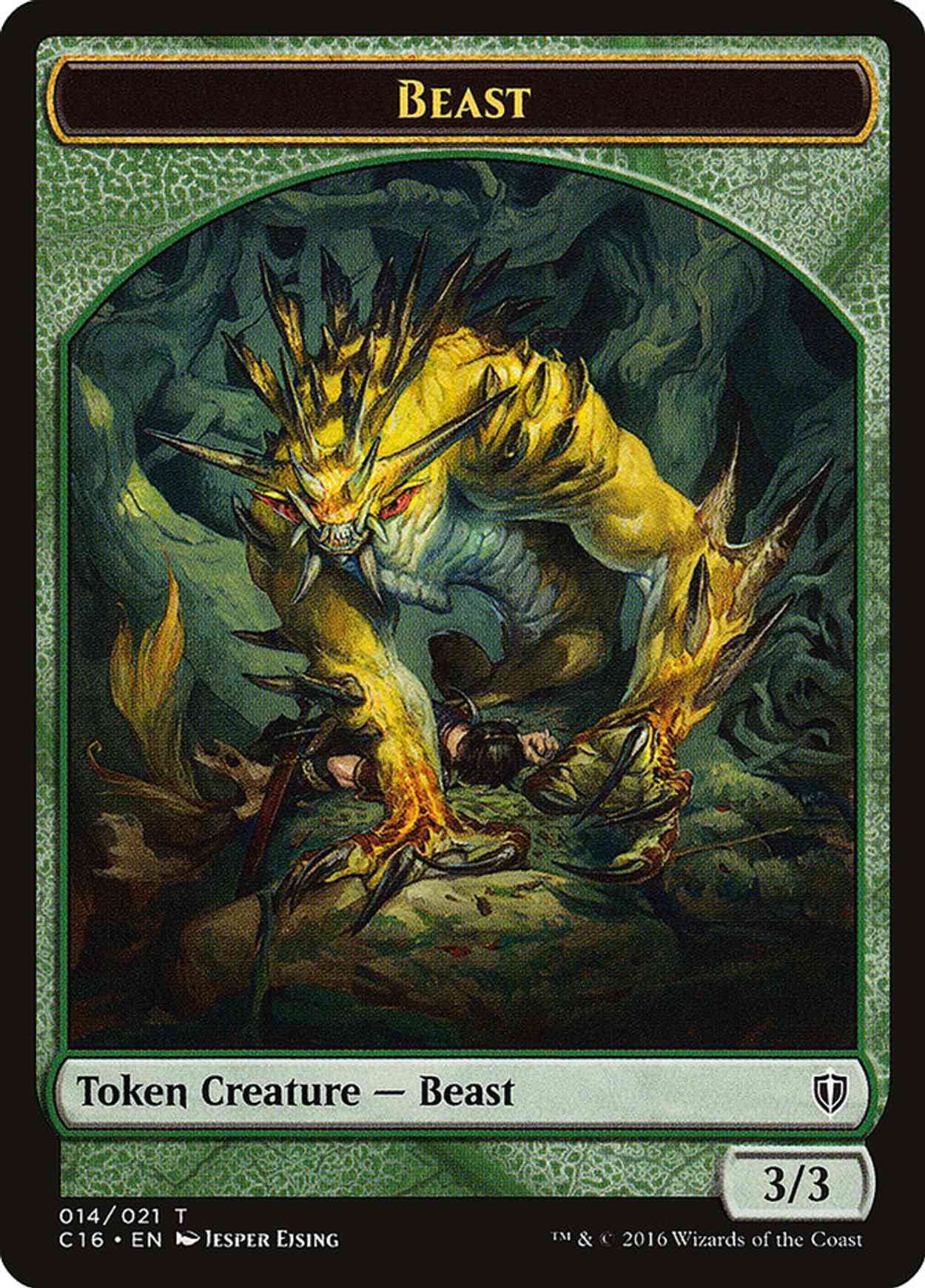 Beast // Ogre Double-sided Token magic card front