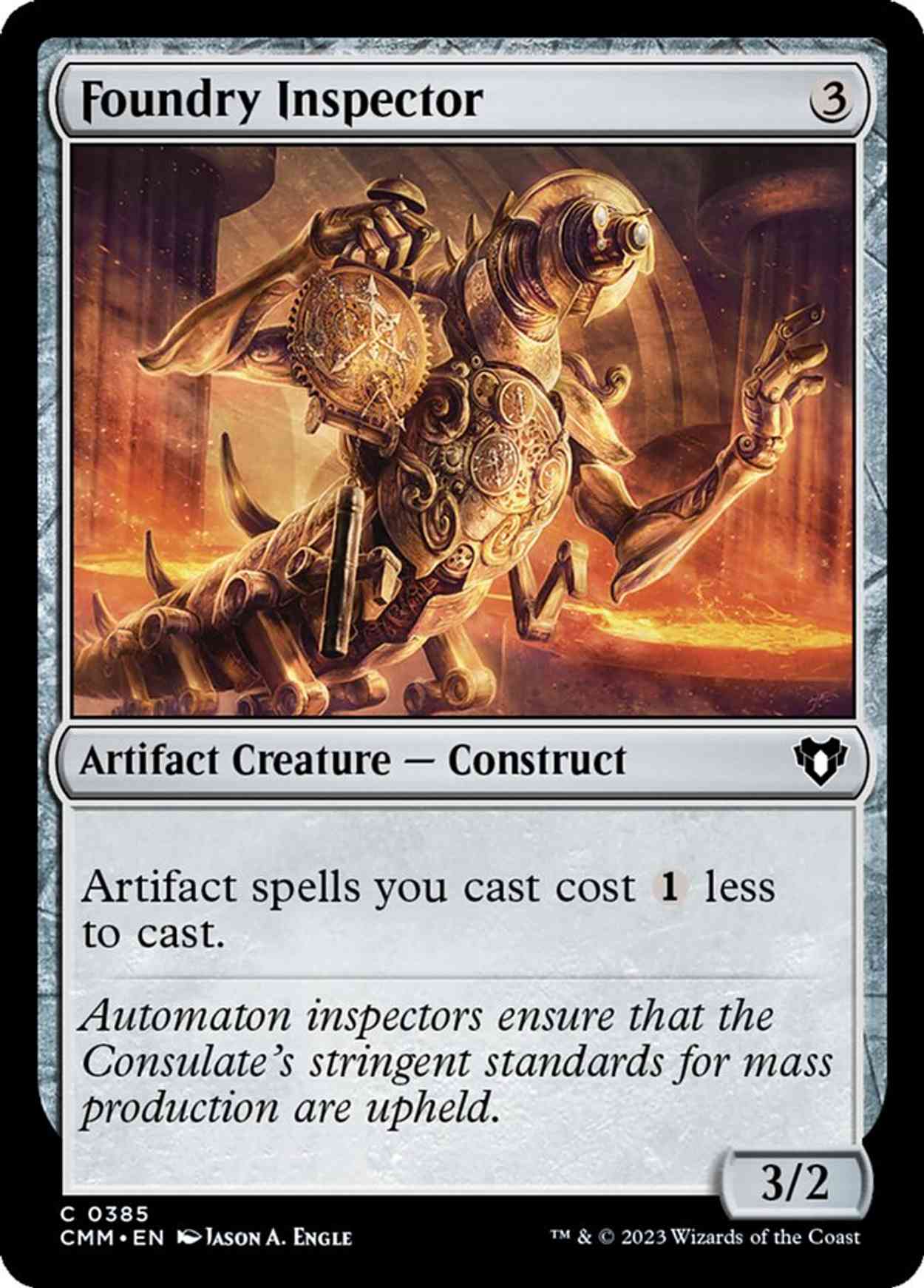 Foundry Inspector magic card front