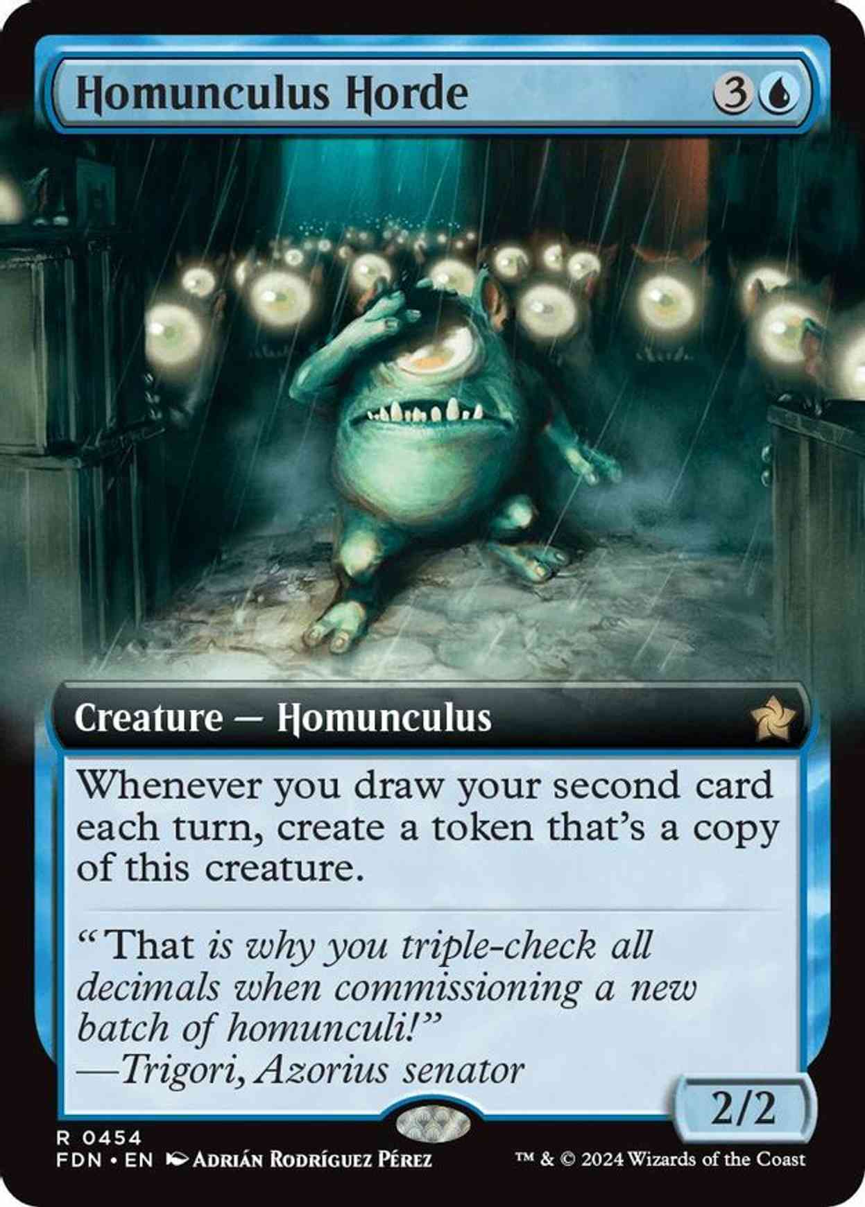 Homunculus Horde (Extended Art) magic card front