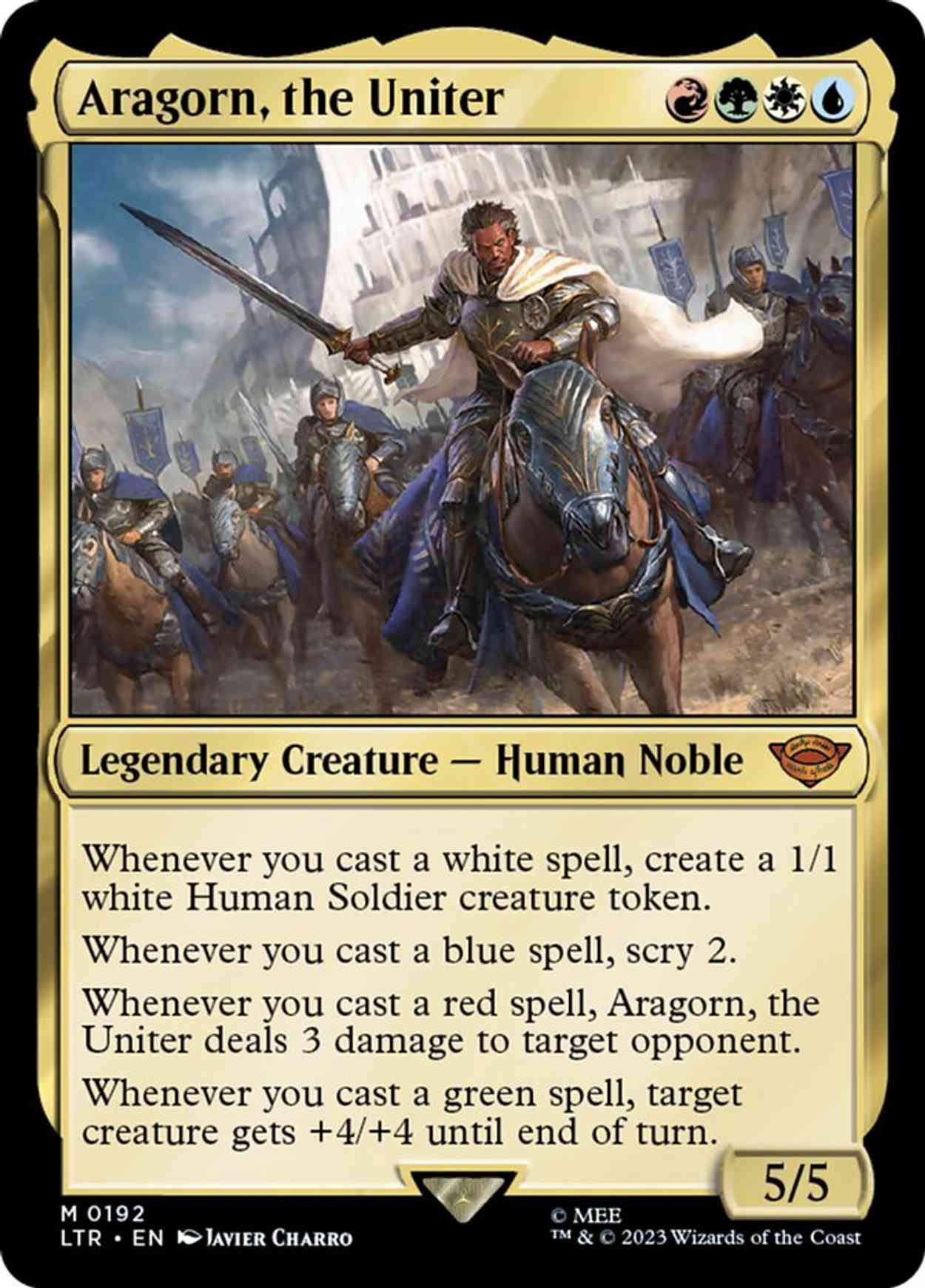 Aragorn, the Uniter magic card front