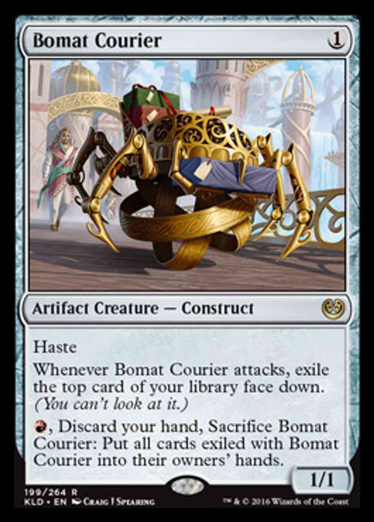 Bomat Courier magic card front