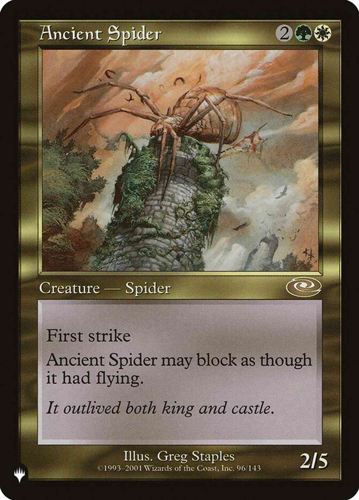 Ancient Spider magic card front