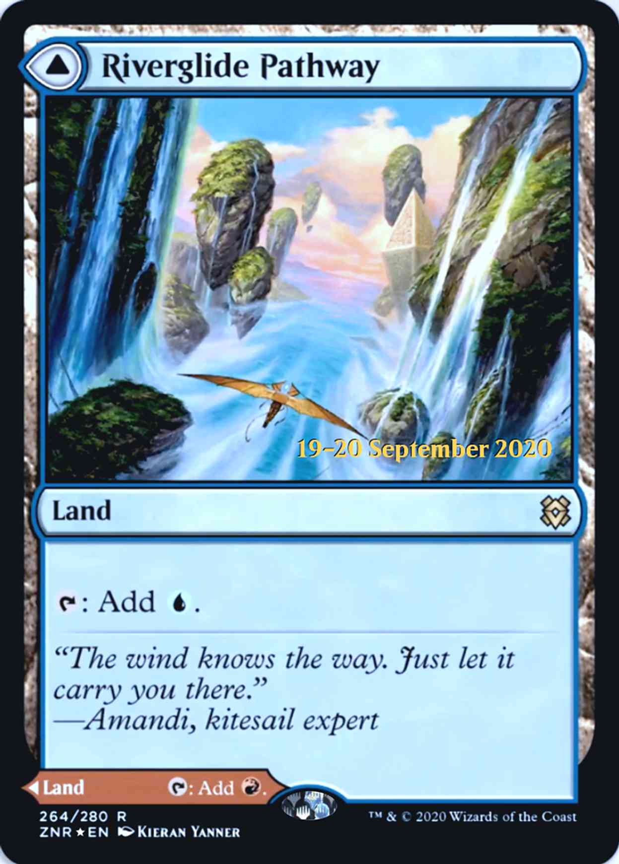 Riverglide Pathway magic card front