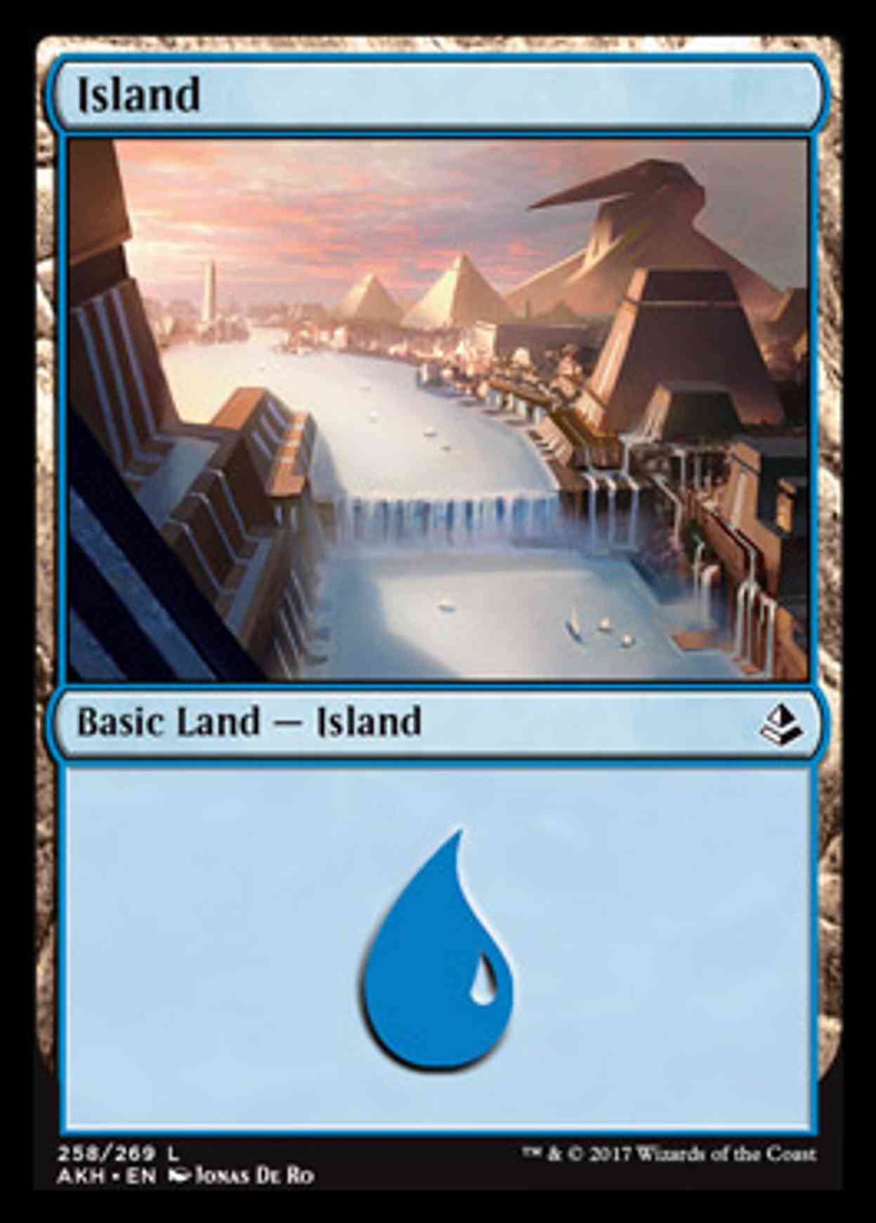Island (258) magic card front