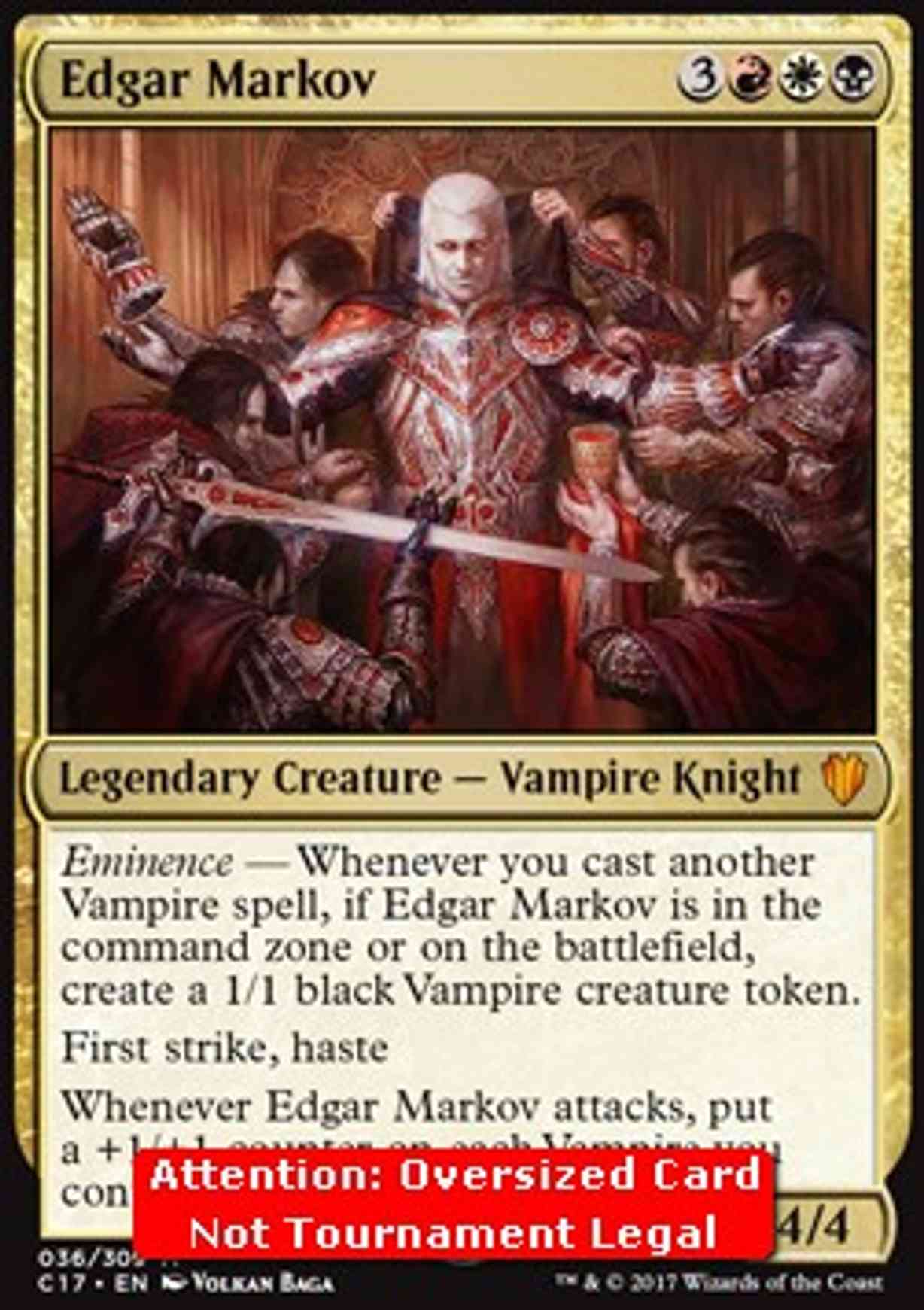 Edgar Markov (Commander 2017) magic card front