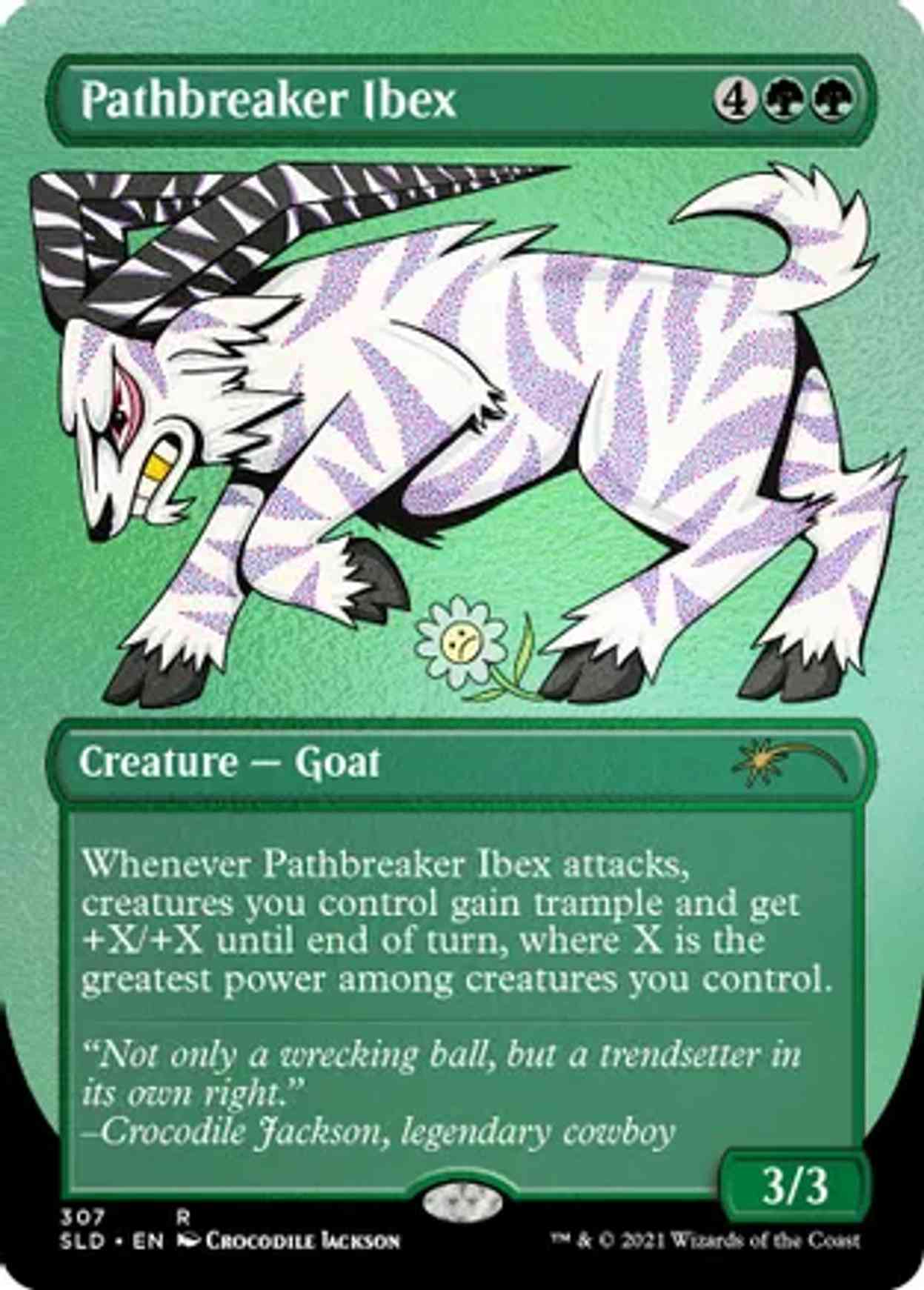 Pathbreaker Ibex (Foil Etched) magic card front