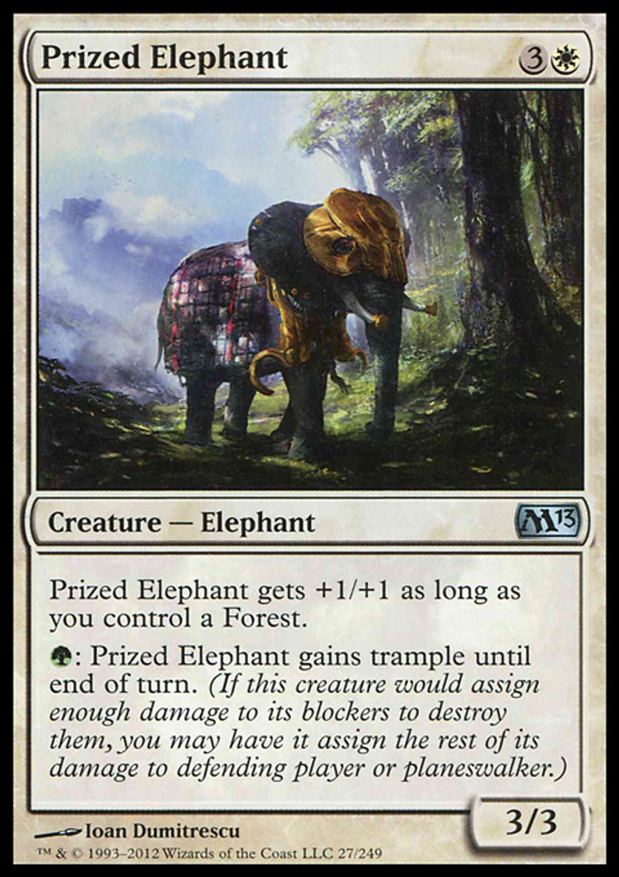 Prized Elephant magic card front