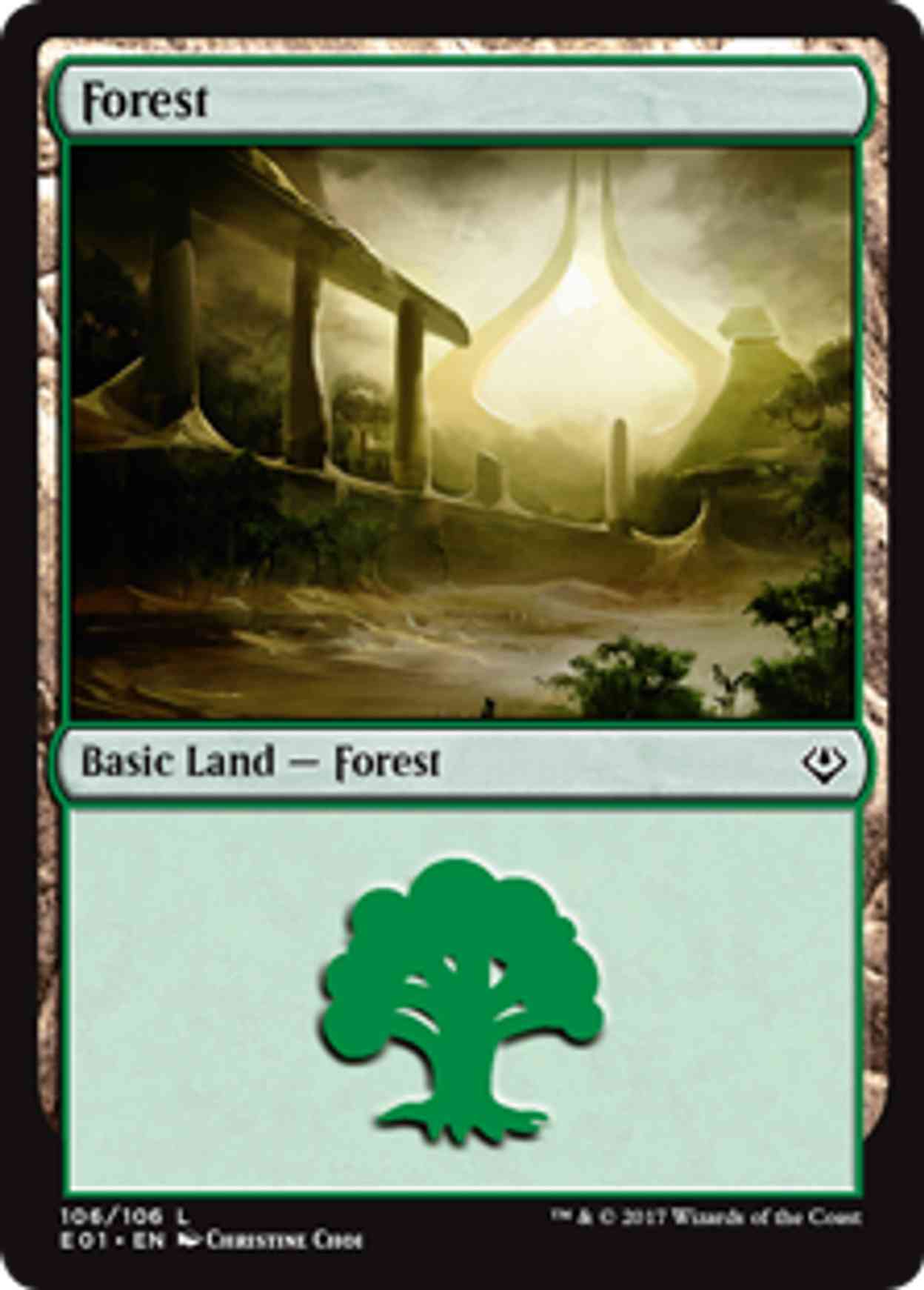 Forest (106) magic card front
