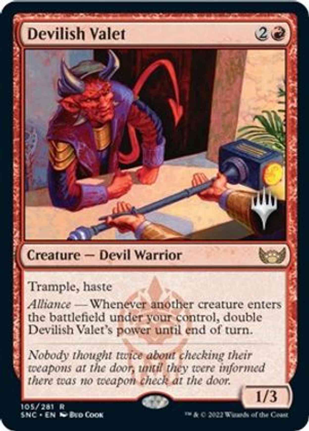 Devilish Valet magic card front