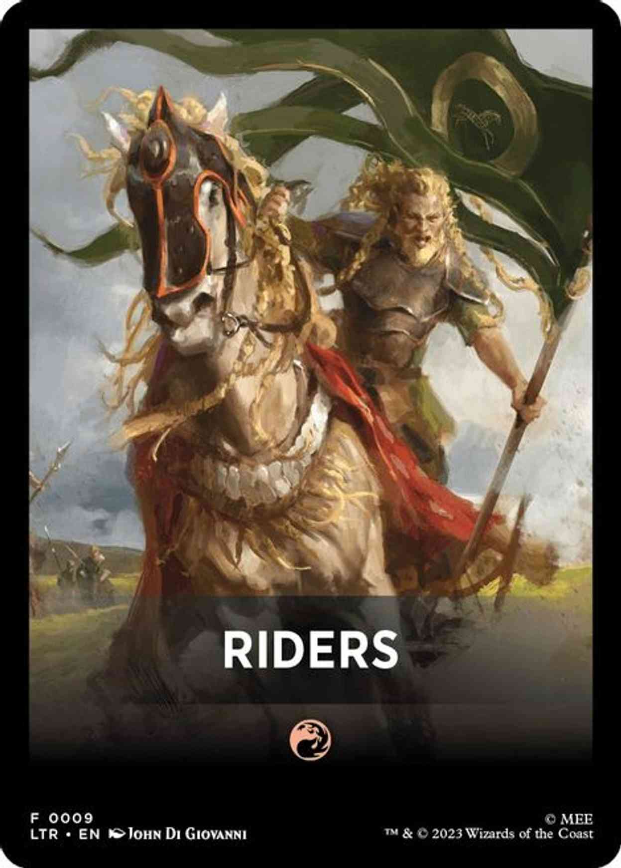 Riders Theme Card magic card front