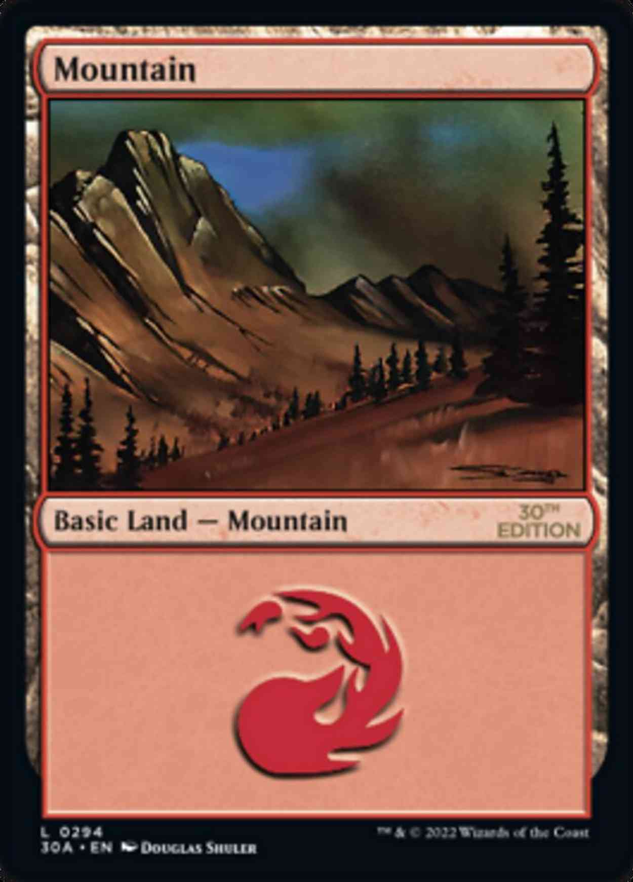 Mountain (294) magic card front
