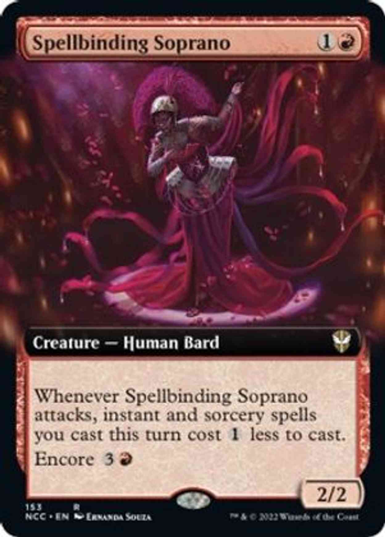 Spellbinding Soprano (Extended Art) magic card front