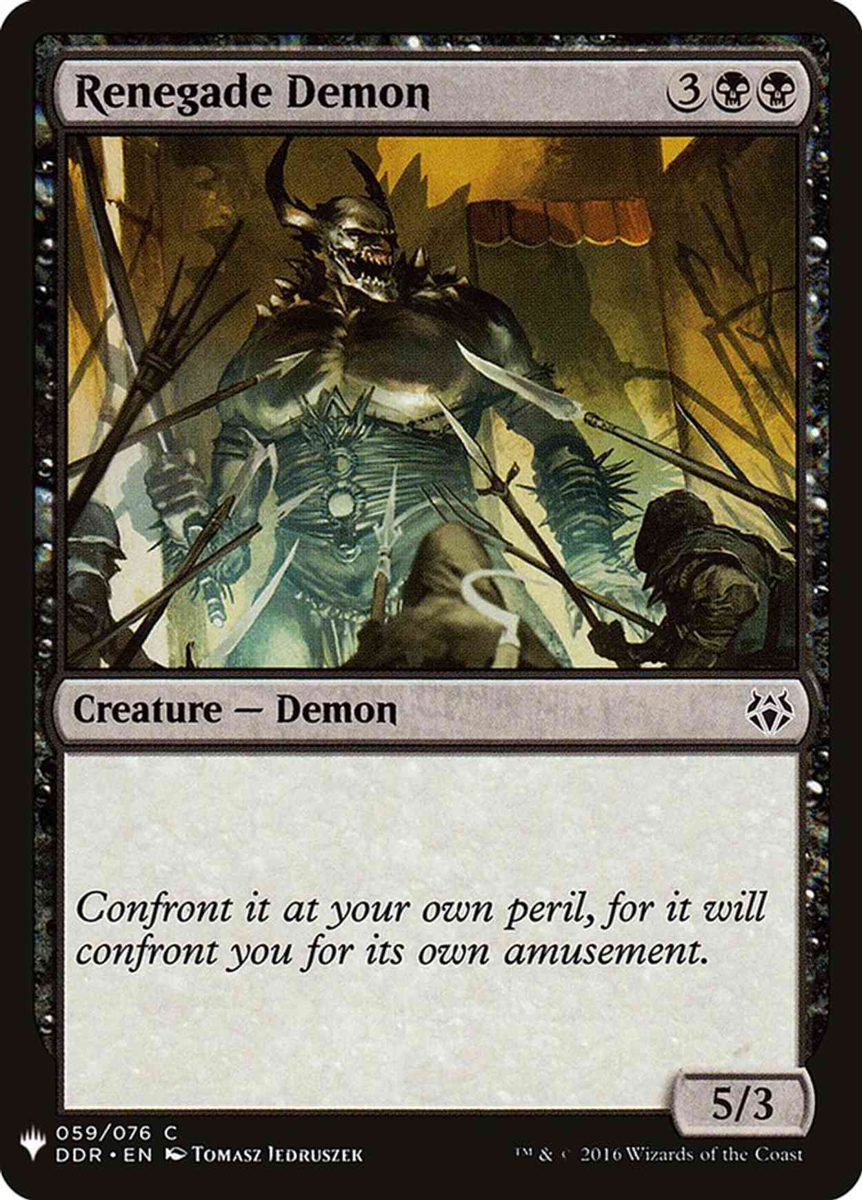 Renegade Demon magic card front