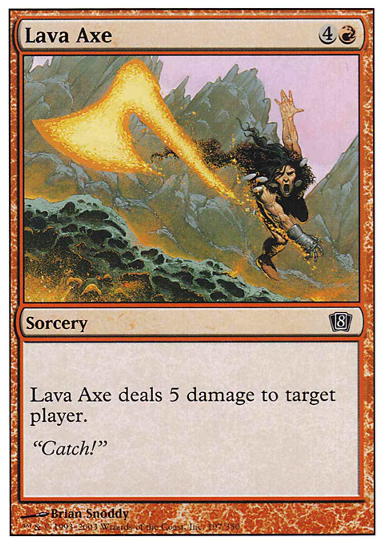 Lava Axe magic card front