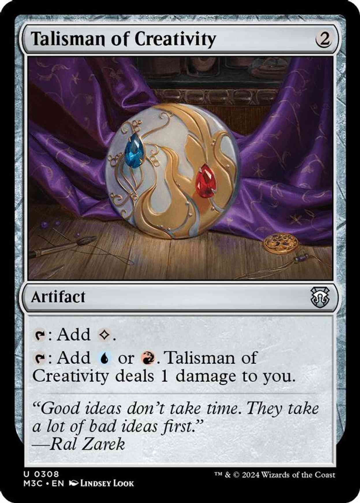 Talisman of Creativity (Ripple Foil) magic card front