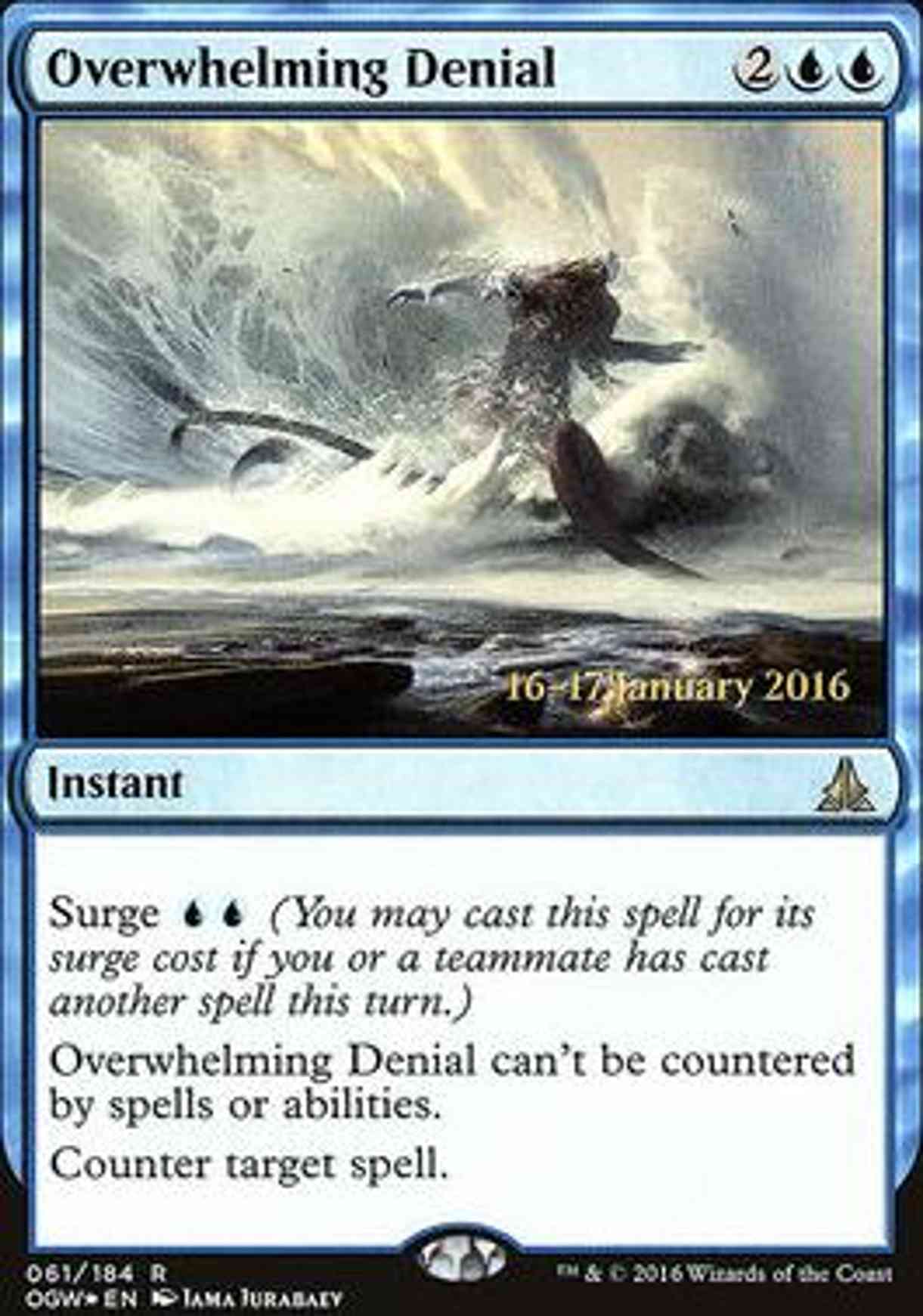 Overwhelming Denial magic card front