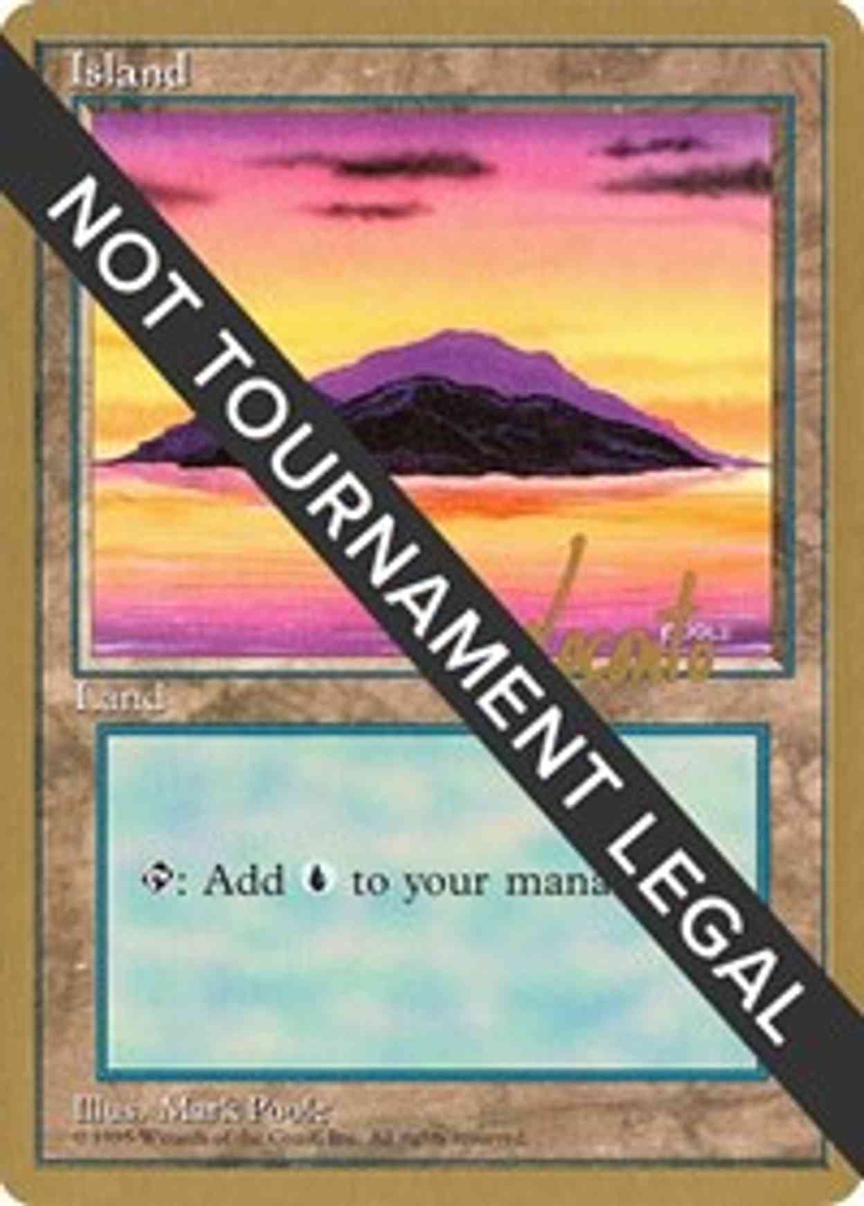 Island (A) - 1996 Michael Loconto (4ED) magic card front