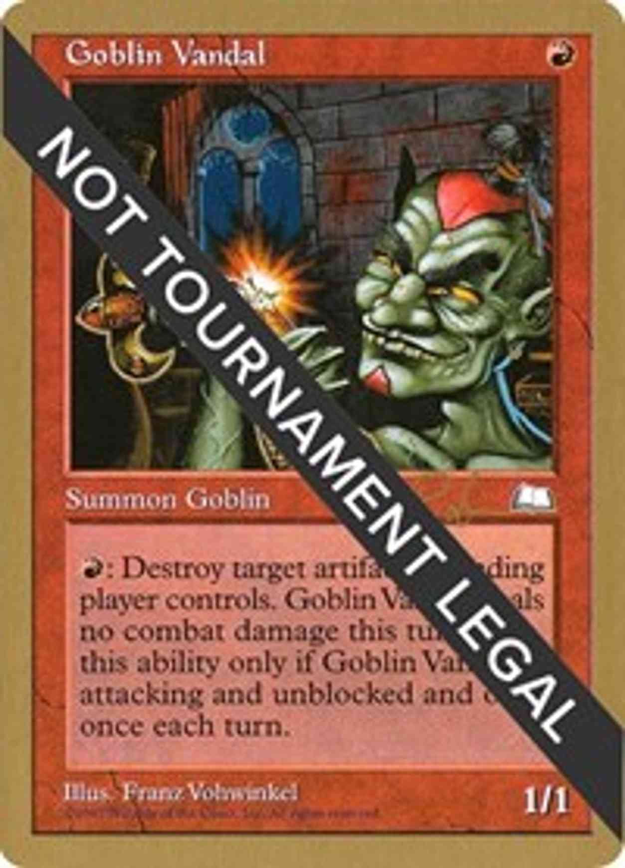 Goblin Vandal - 1998 Ben Rubin (WTH) magic card front