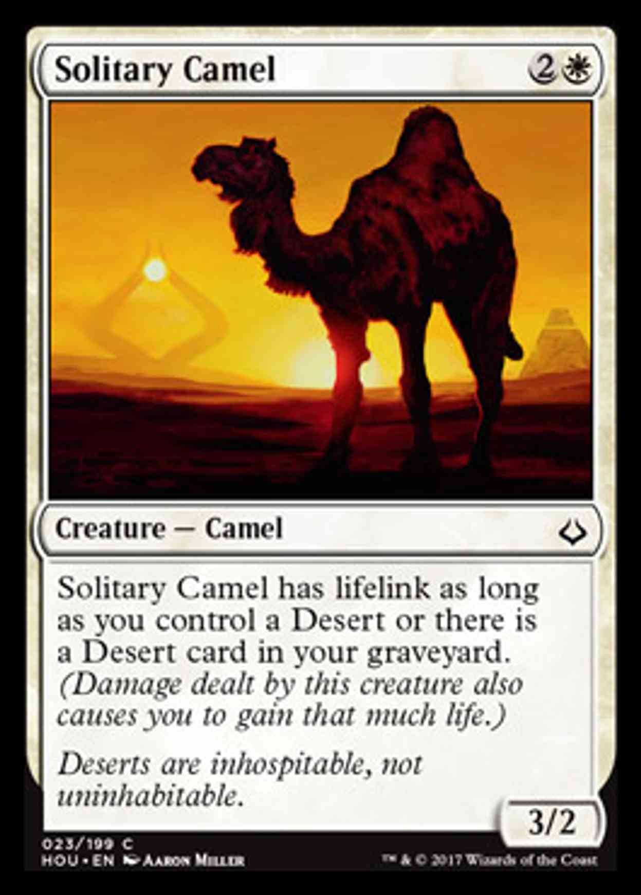 Solitary Camel magic card front