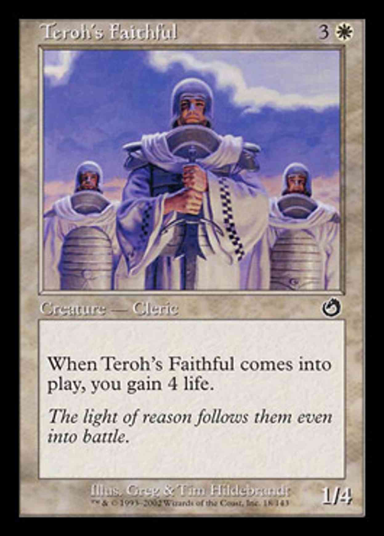 Teroh's Faithful magic card front