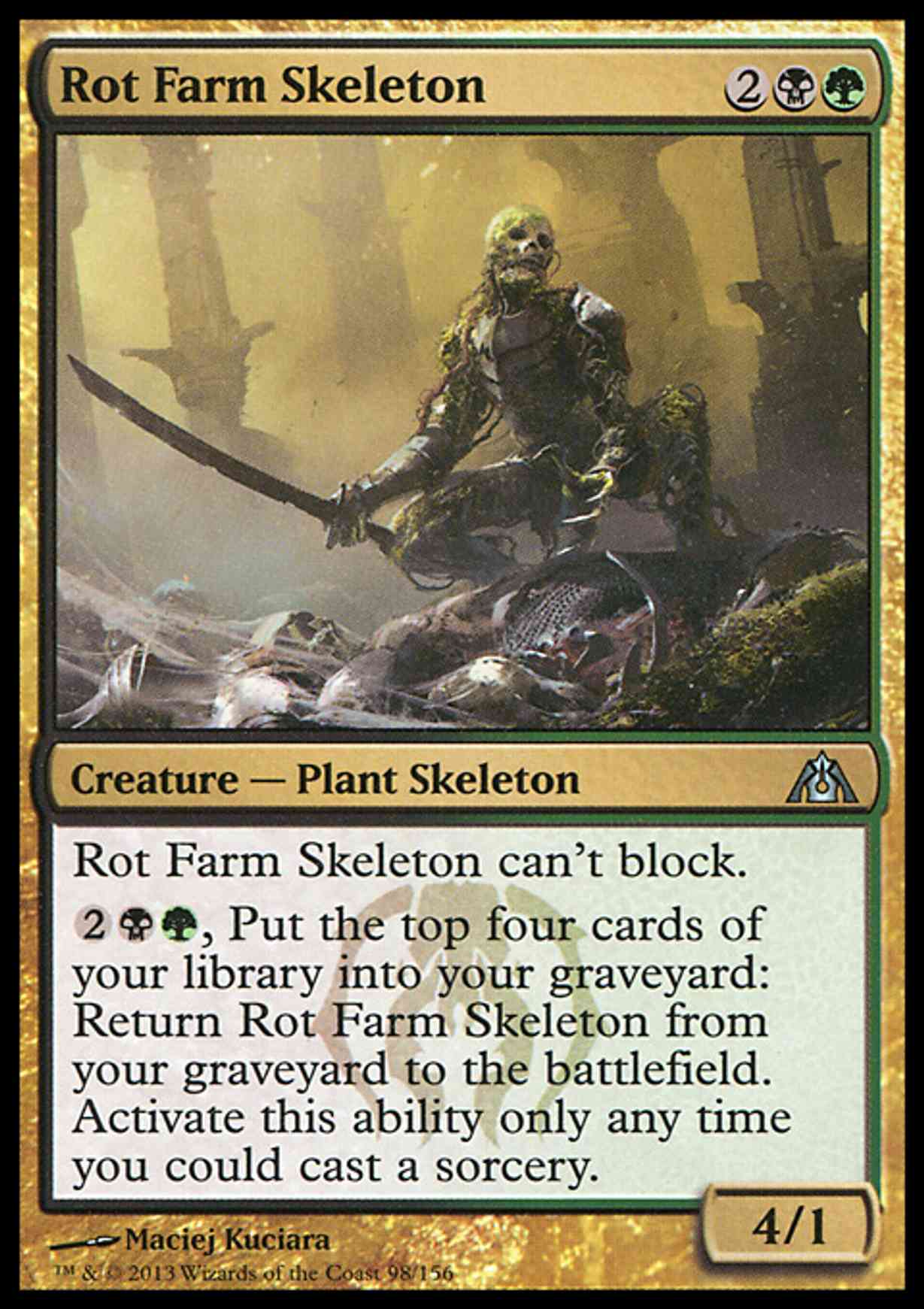 Rot Farm Skeleton magic card front
