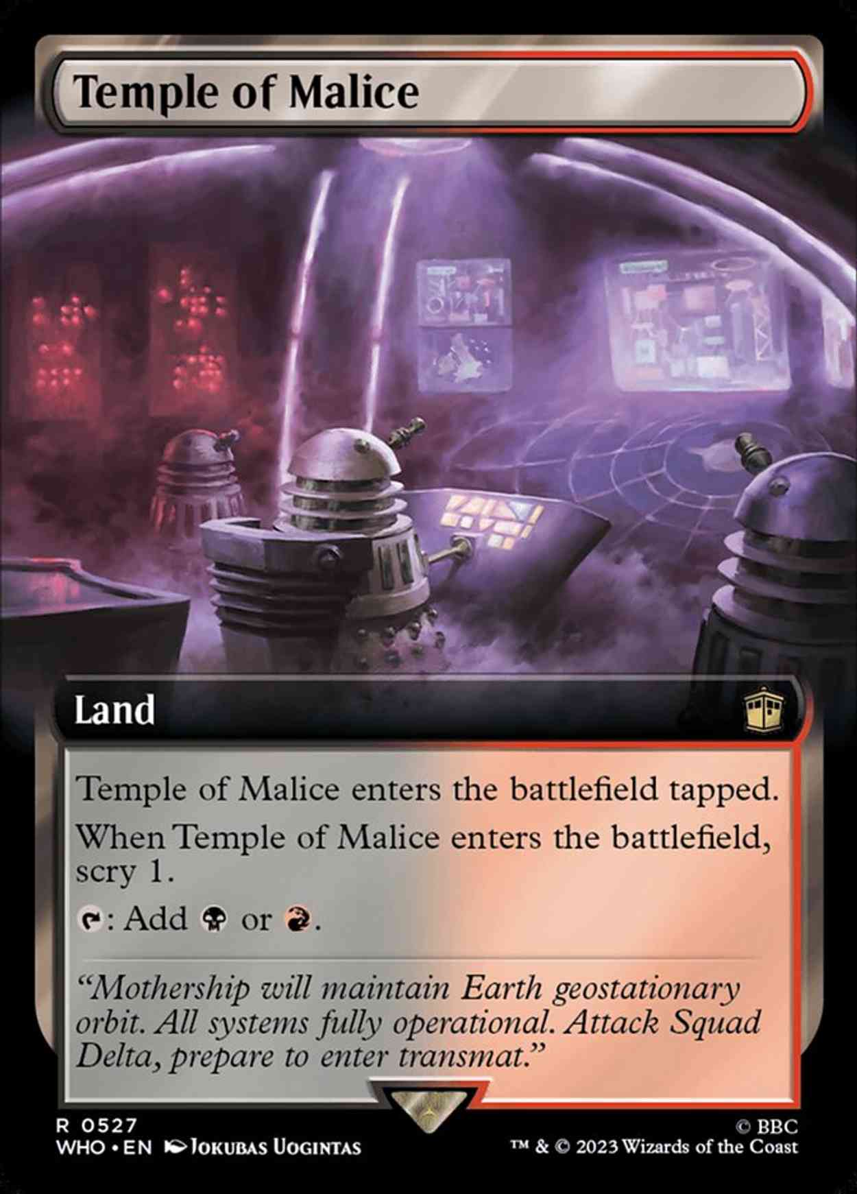 Temple of Malice (Extended Art) magic card front