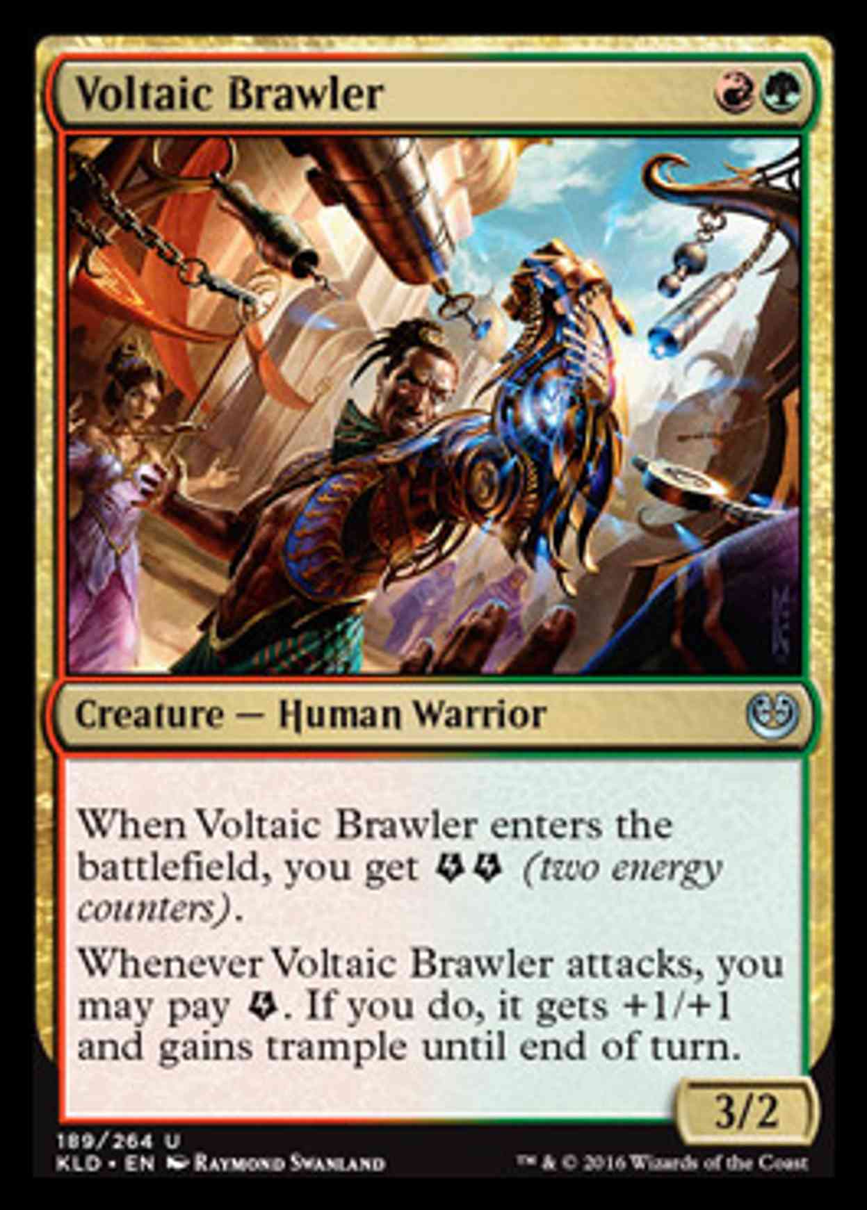 Voltaic Brawler magic card front