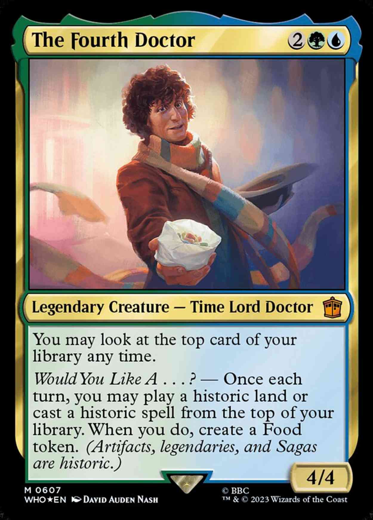 The Fourth Doctor (Surge Foil) magic card front