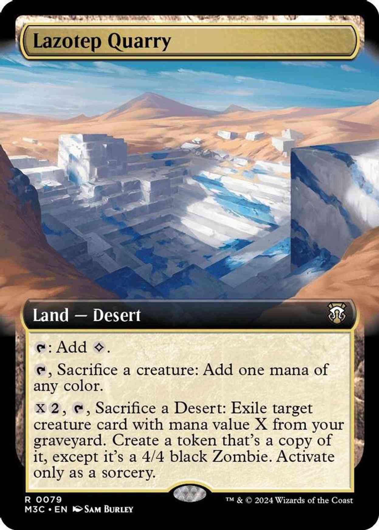 Lazotep Quarry (Extended Art) (Ripple Foil) magic card front