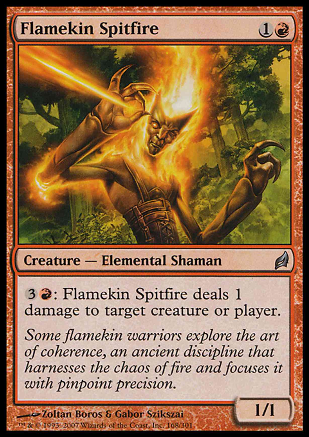 Flamekin Spitfire magic card front