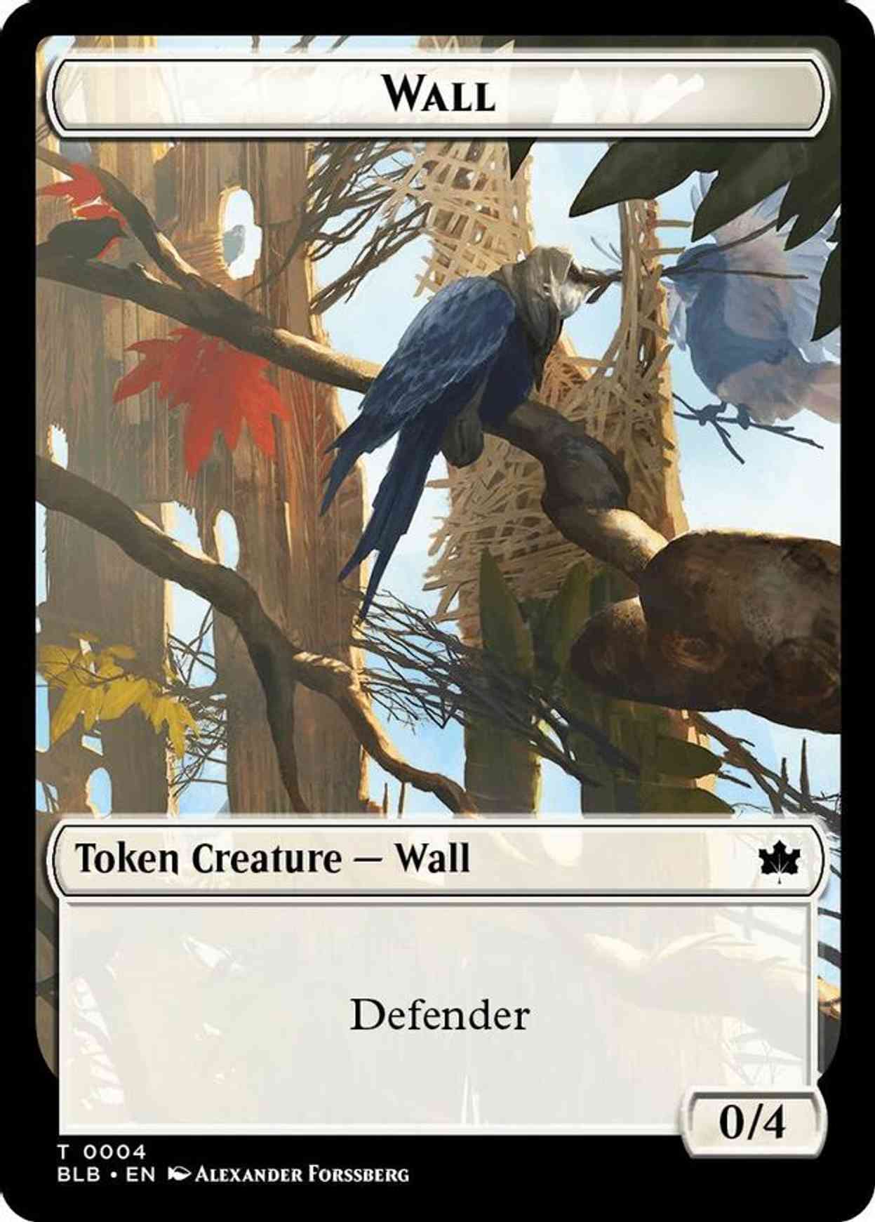 Wall // Intrepid Rabbit Double-Sided Token magic card front