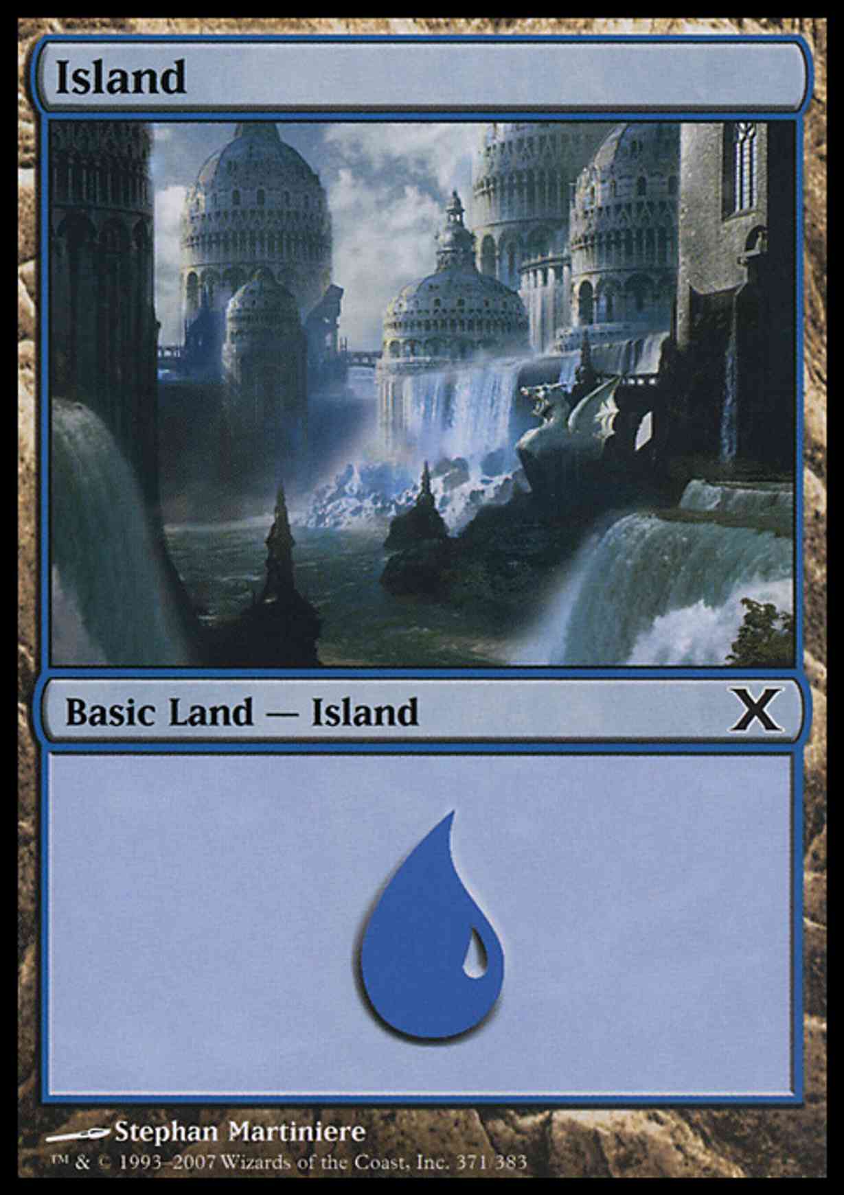 Island (371) magic card front
