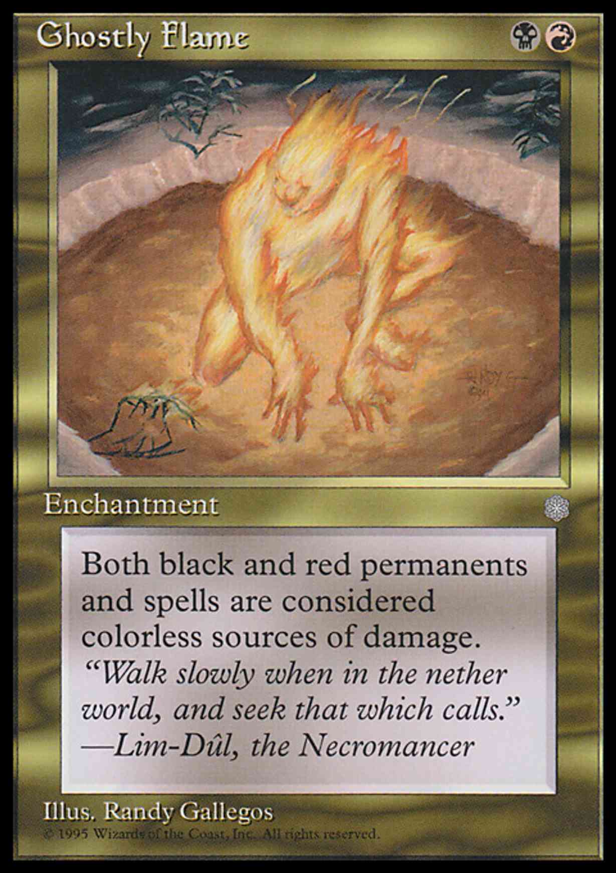 Ghostly Flame magic card front