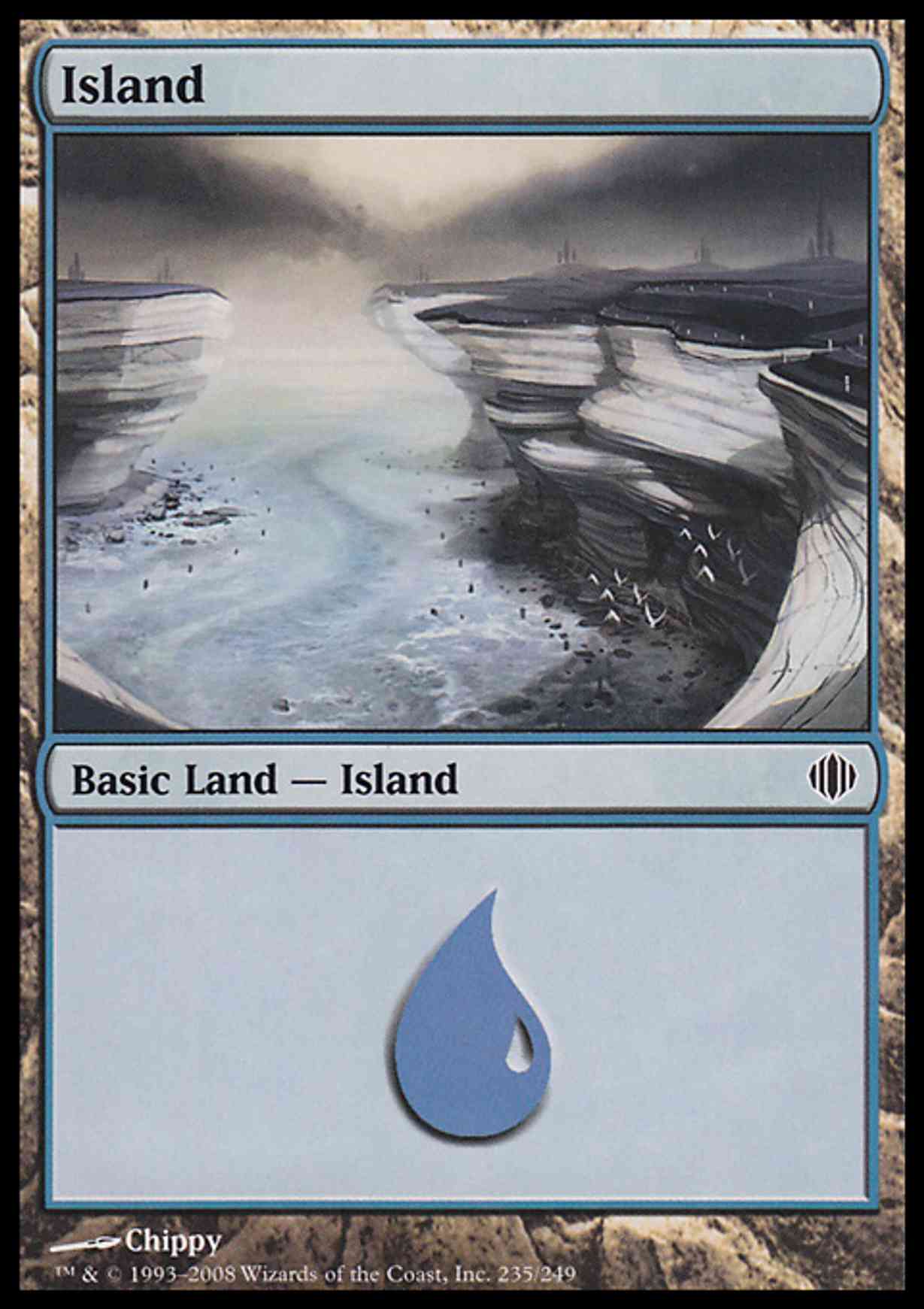 Island (235) magic card front