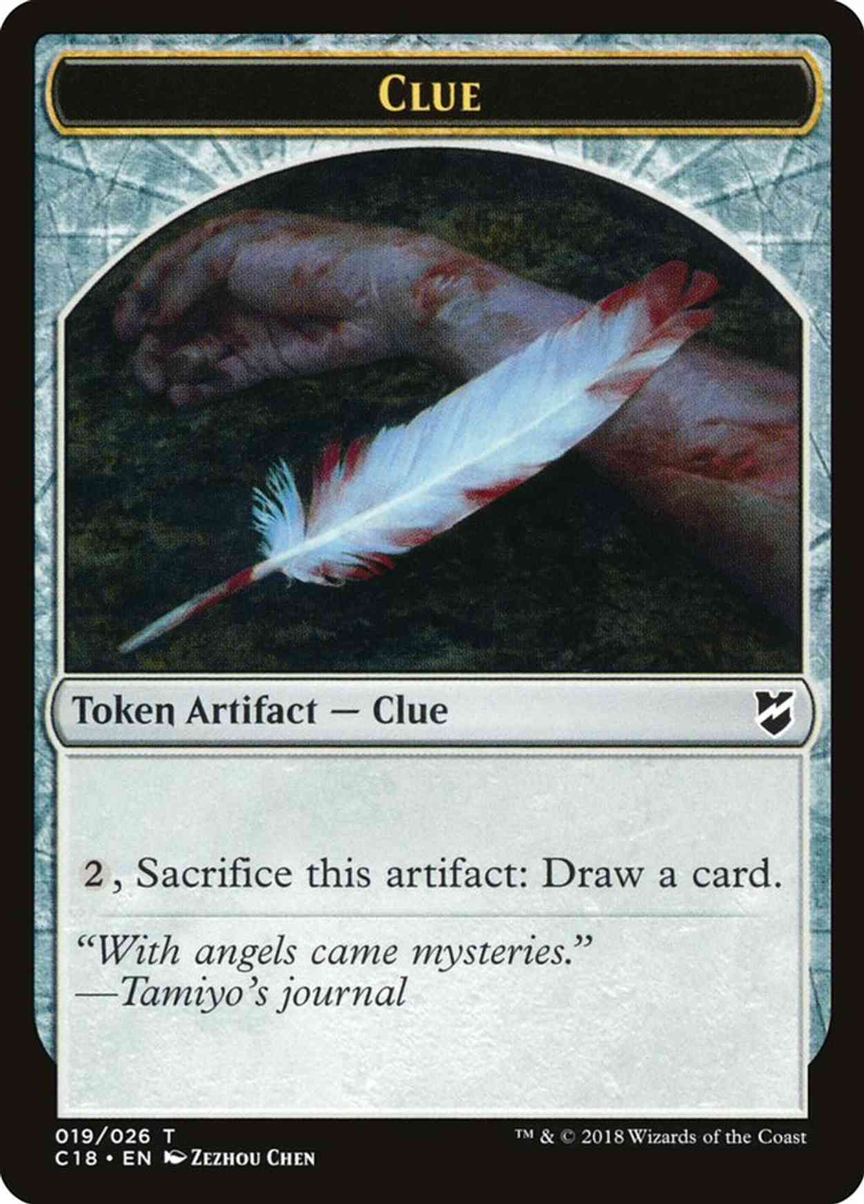 Clue // Construct (021) Double-sided Token magic card front