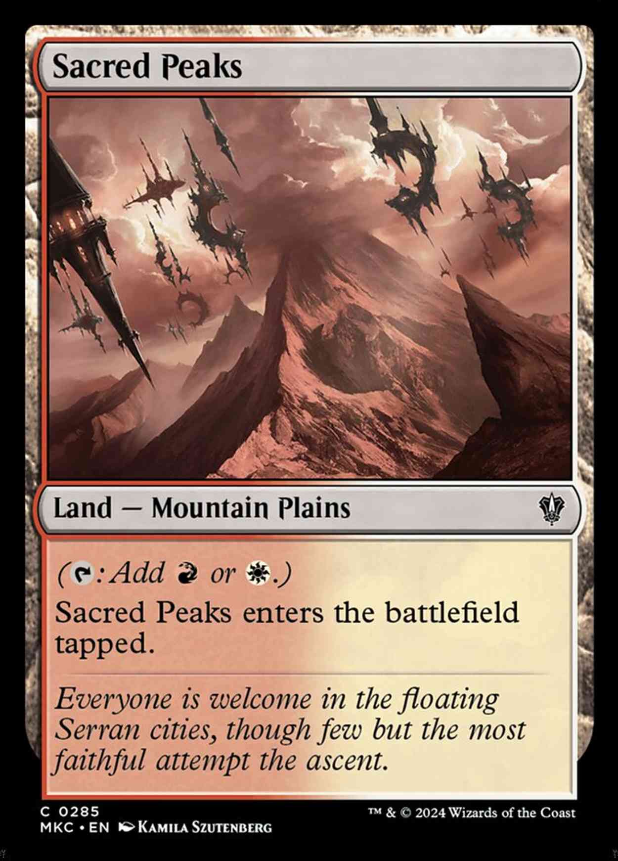 Sacred Peaks magic card front