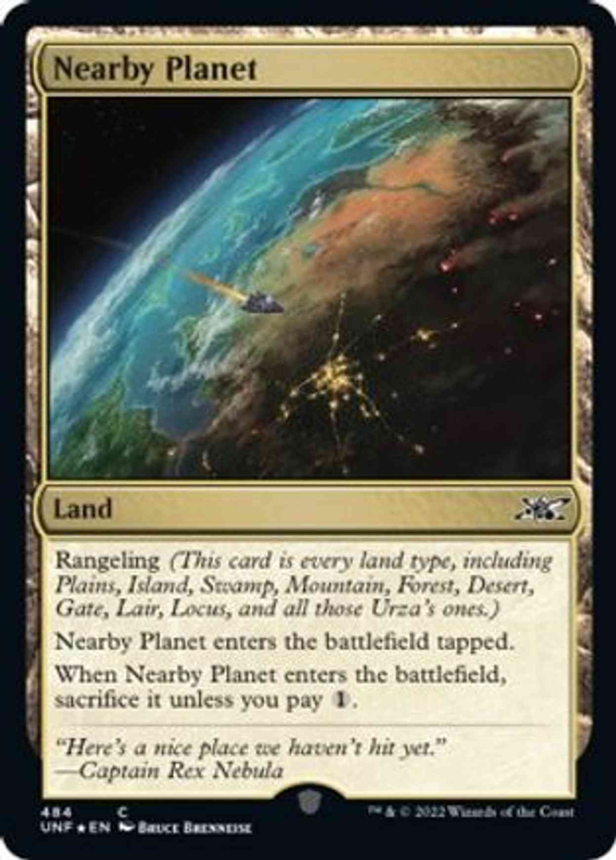 Nearby Planet (Galaxy Foil) magic card front