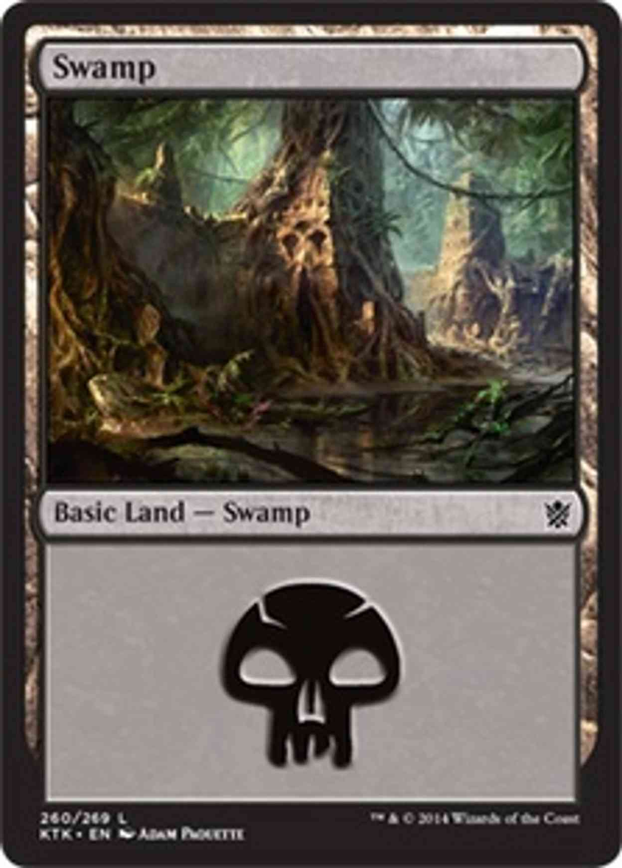 Swamp (260) magic card front