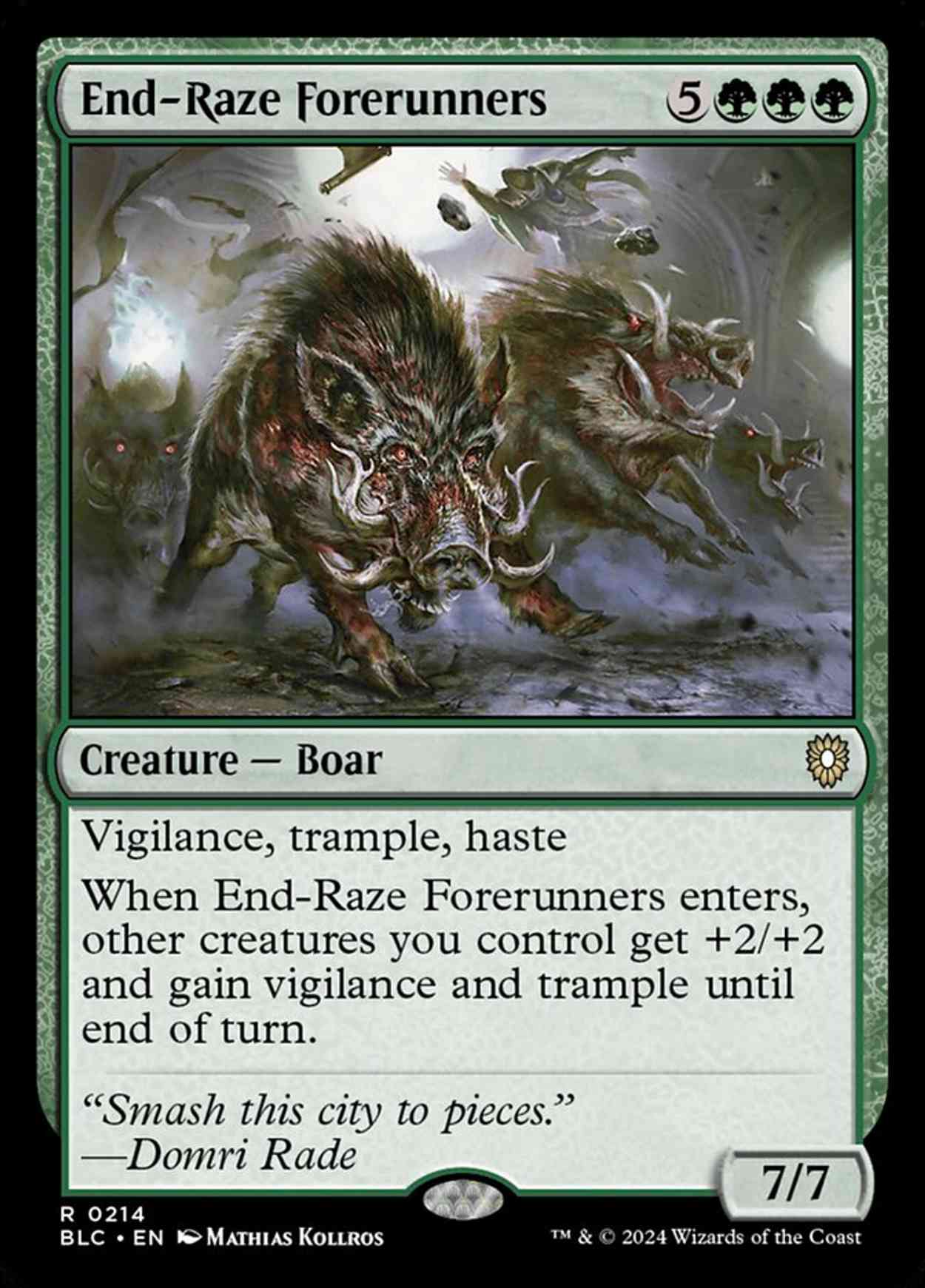 End-Raze Forerunners magic card front