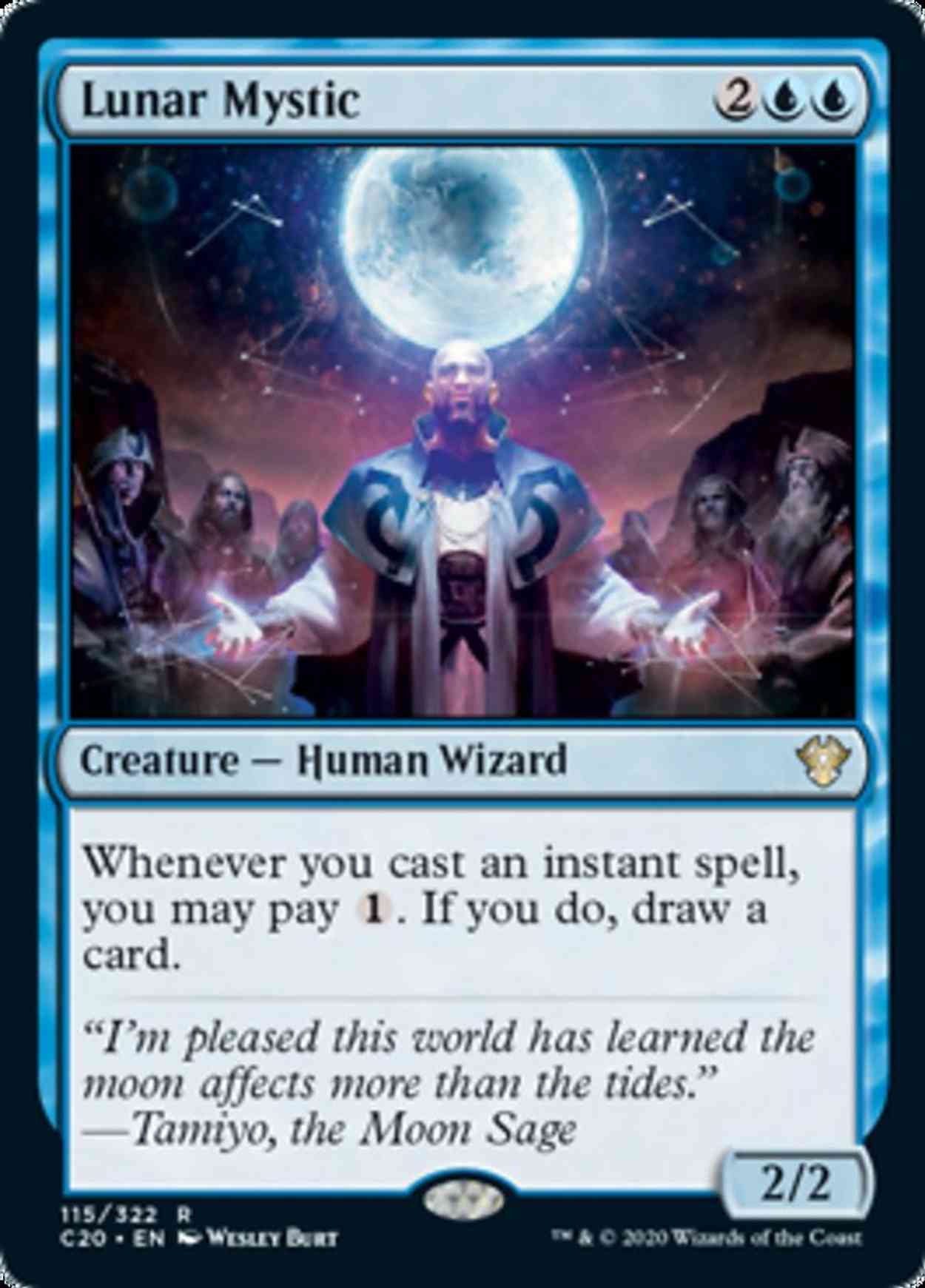Lunar Mystic magic card front