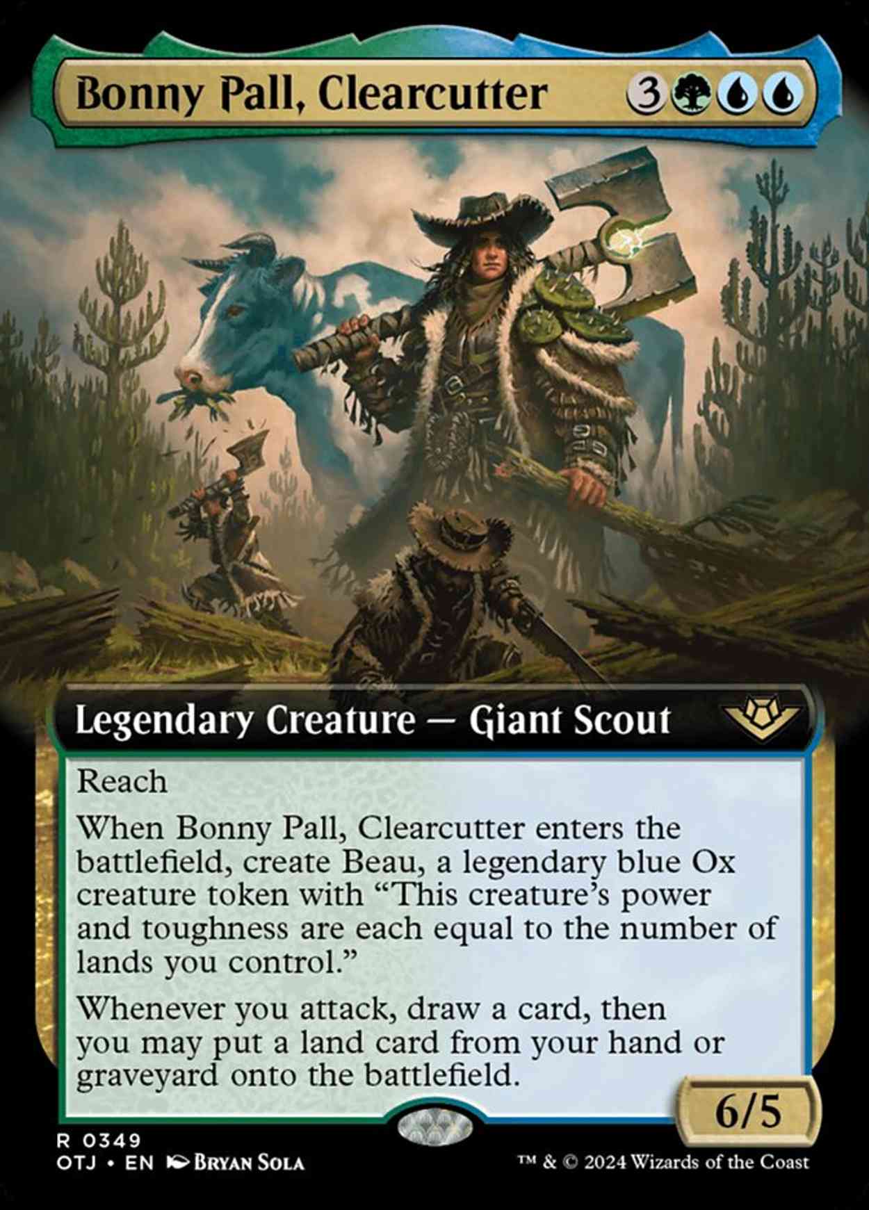 Bonny Pall, Clearcutter (Extended Art) magic card front