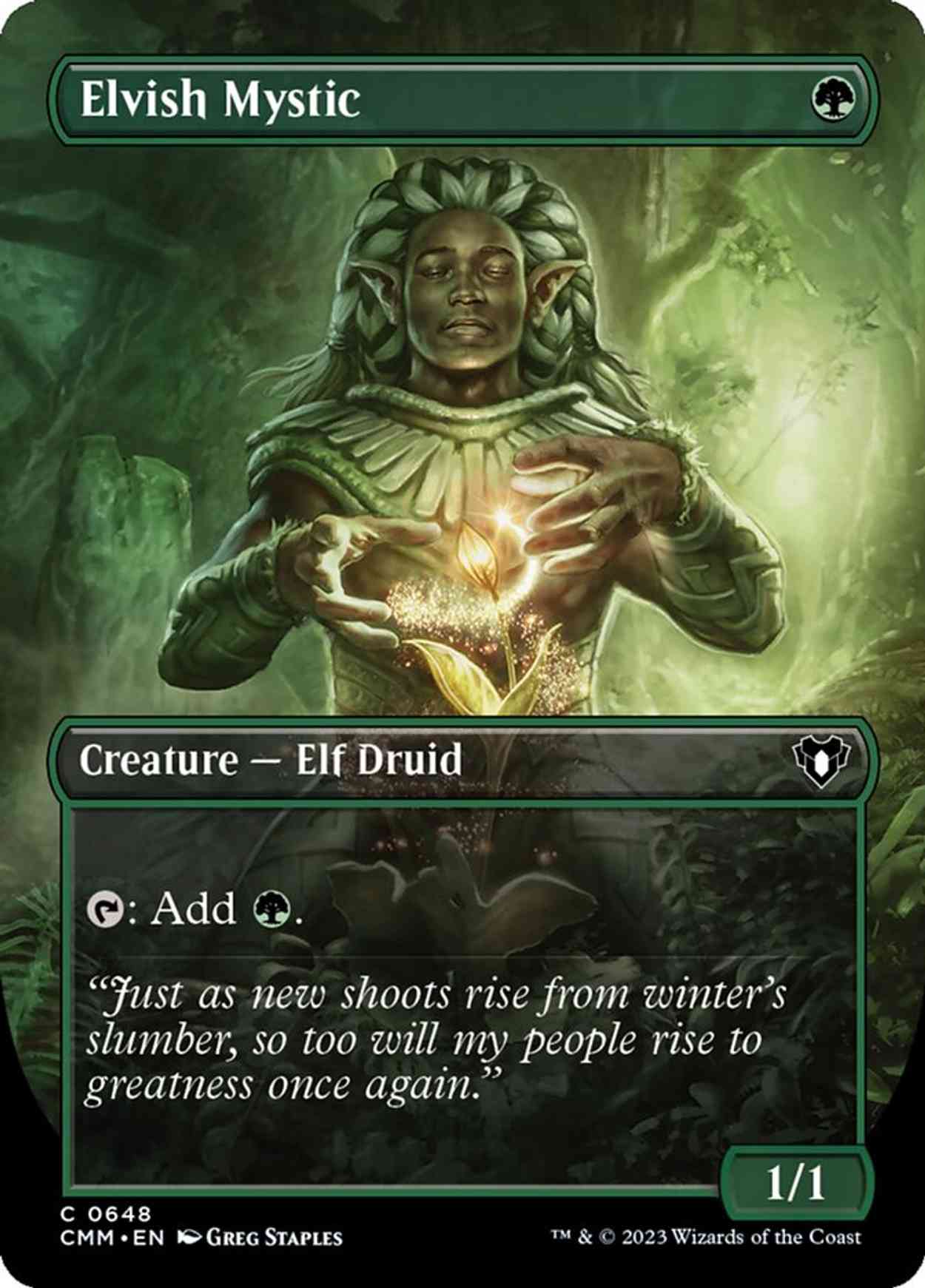 Elvish Mystic (Borderless) magic card front