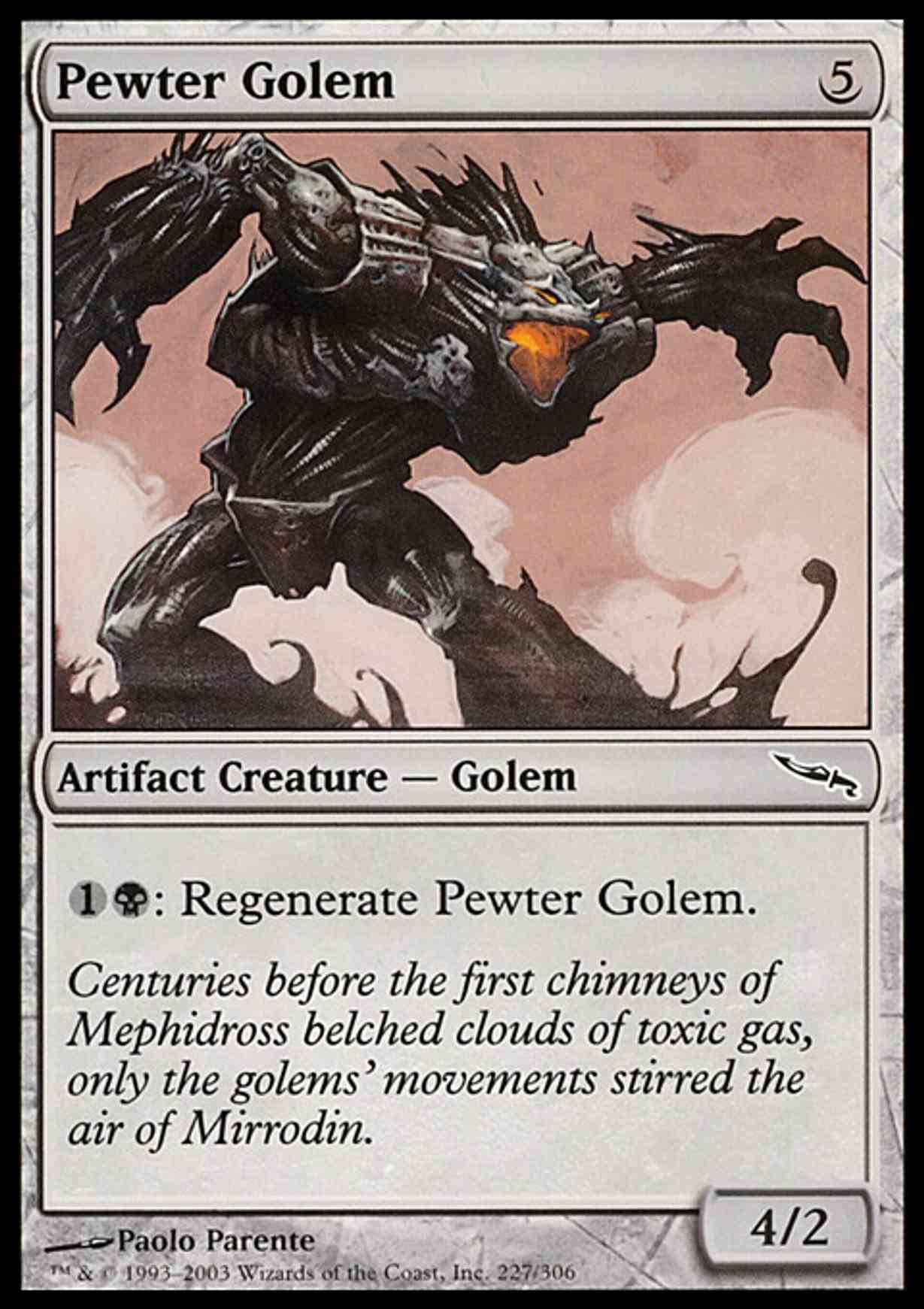 Pewter Golem magic card front