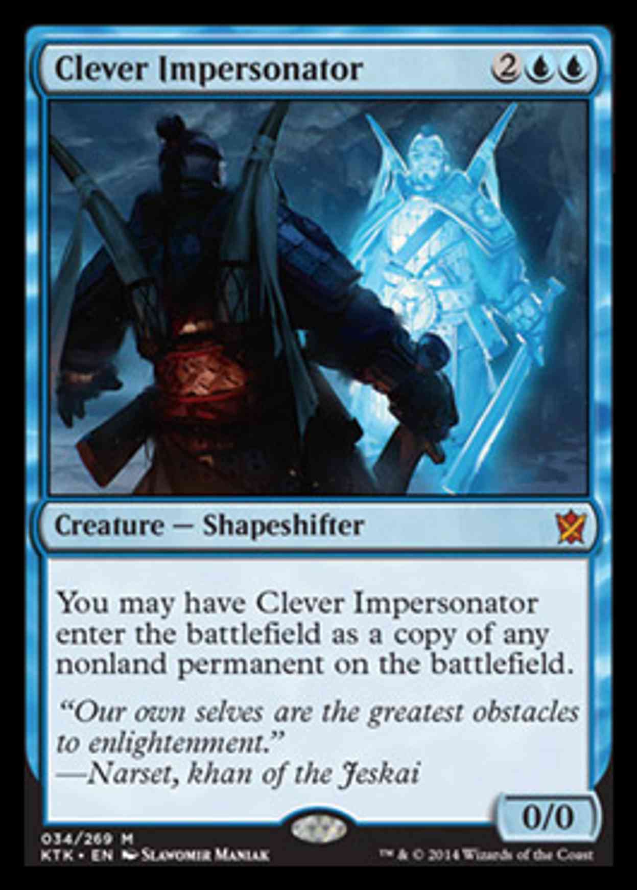 Clever Impersonator magic card front